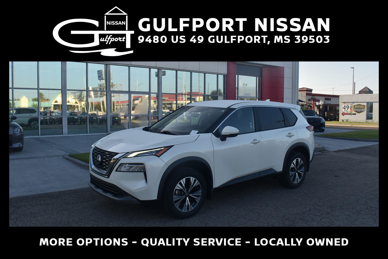 Pearl White Tricoat 2023 Nissan Rogue SUV / Crossover Front-Wheel Drive Continuously Variable Transmission