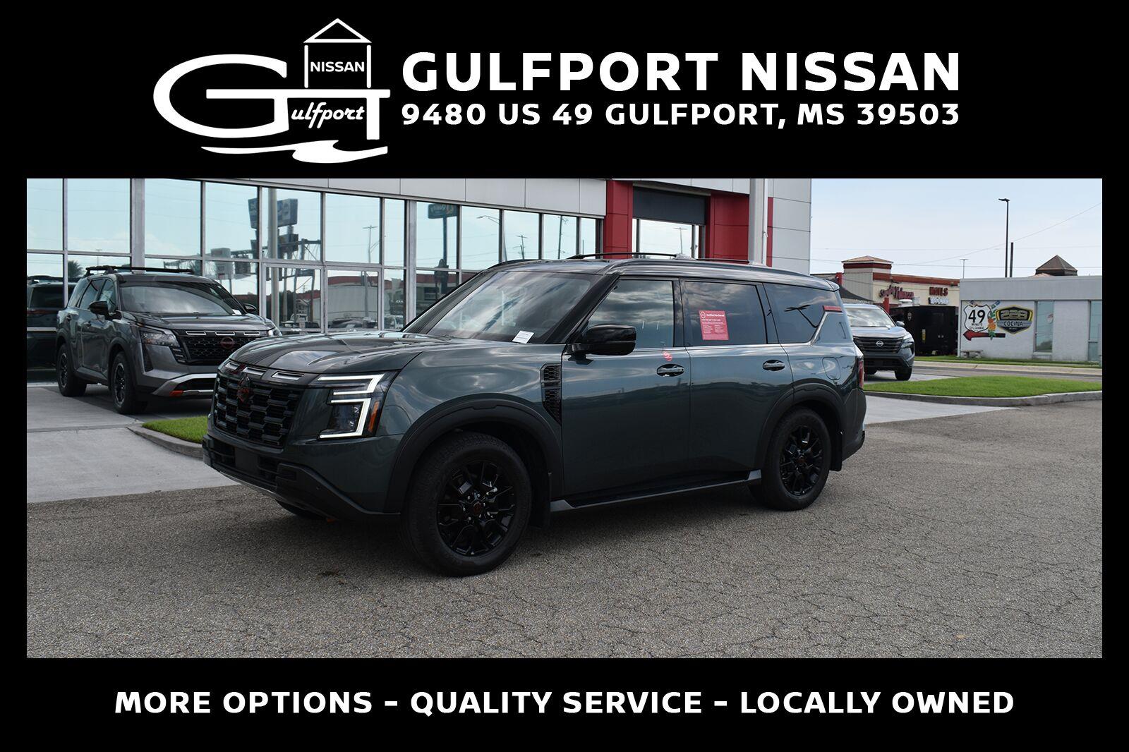 Alpine Metallic/Super Black 2025 Nissan Armada SUV / Crossover Four-Wheel Drive Automatic