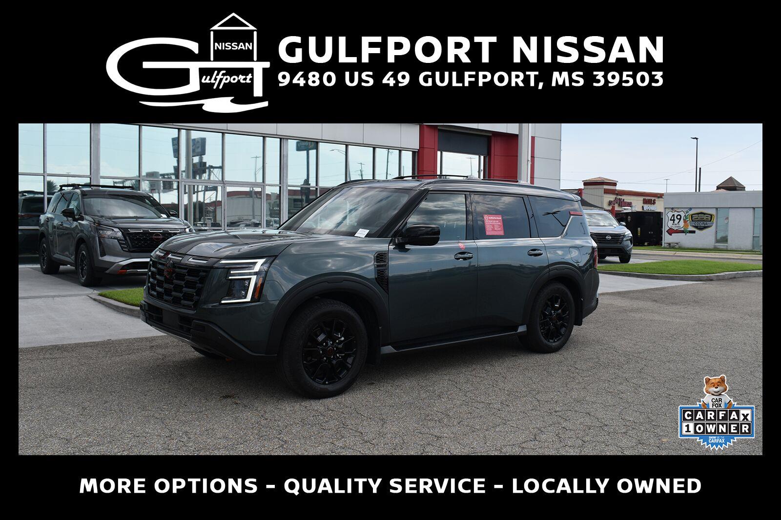 Alpine Metallic/Super Black 2025 Nissan Armada SUV / Crossover Four-Wheel Drive Automatic