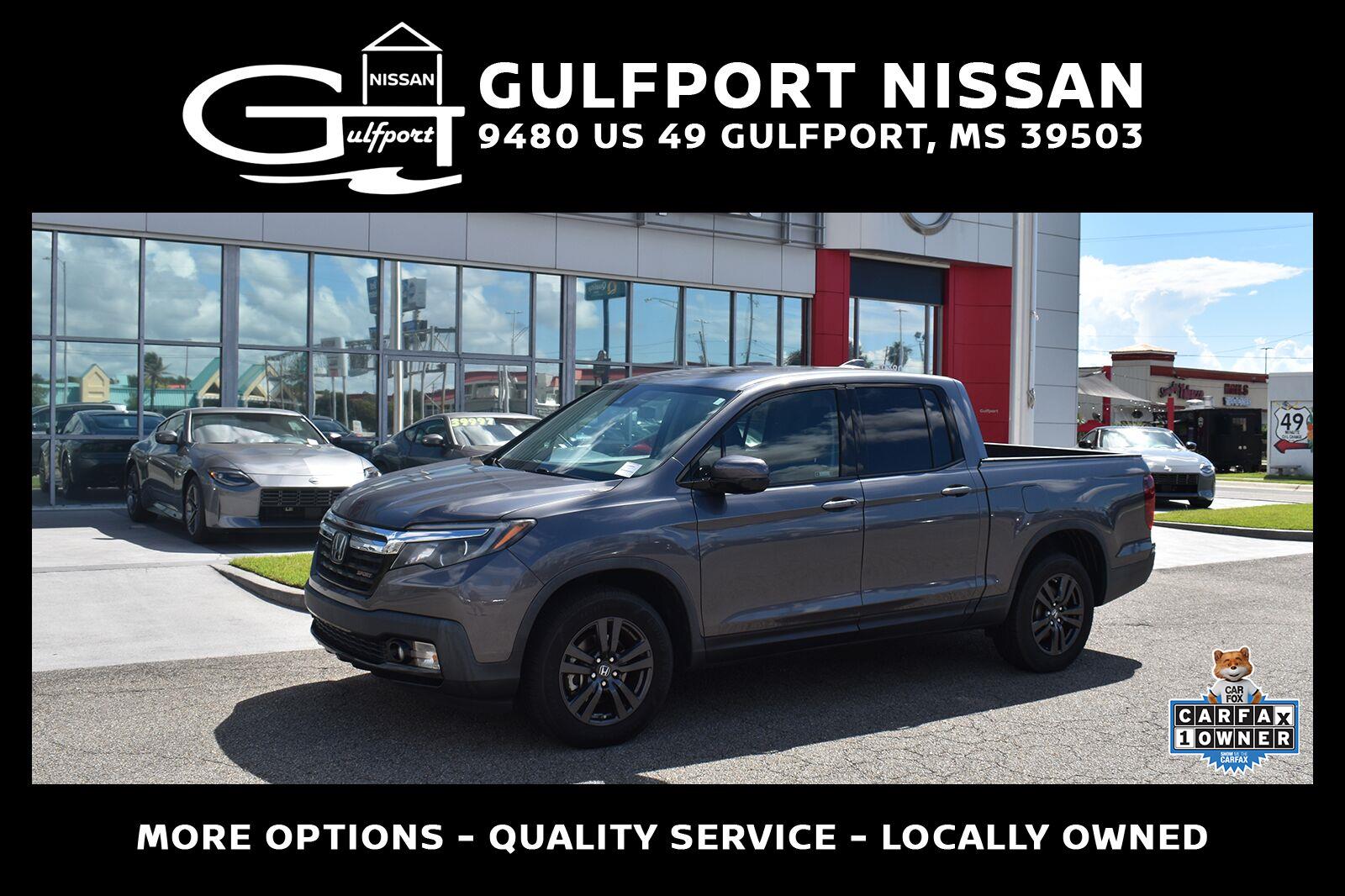 Gray (Modern Steel Metallic) 2020 Honda Ridgeline Pickup Truck All-Wheel Drive Automatic