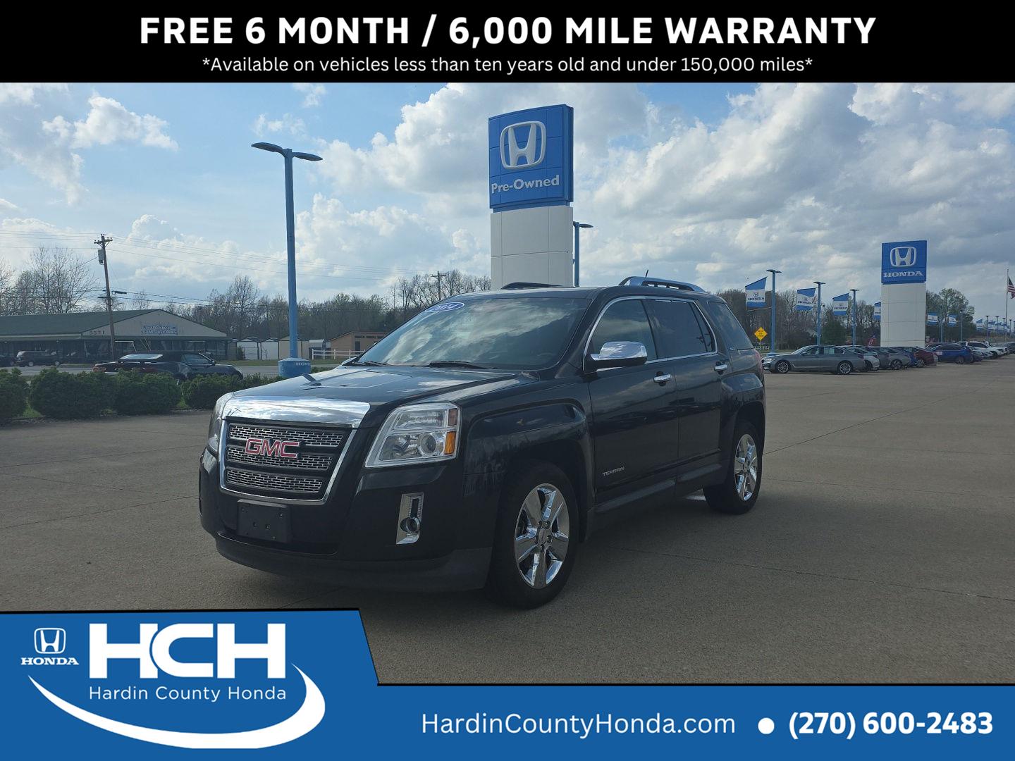 Carbon Black Metallic 2014 GMC Terrain SLT2 SUV / Crossover Front-Wheel Drive 6-Speed Automatic
