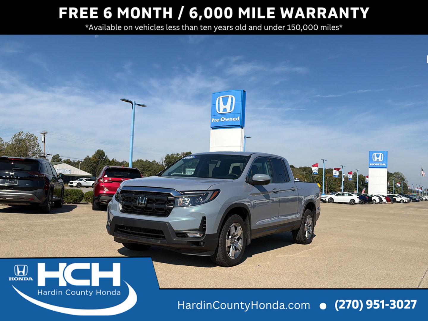 Sonic Gray Pearl 2026 Honda Ridgeline Pickup Truck All-Wheel Drive Automatic