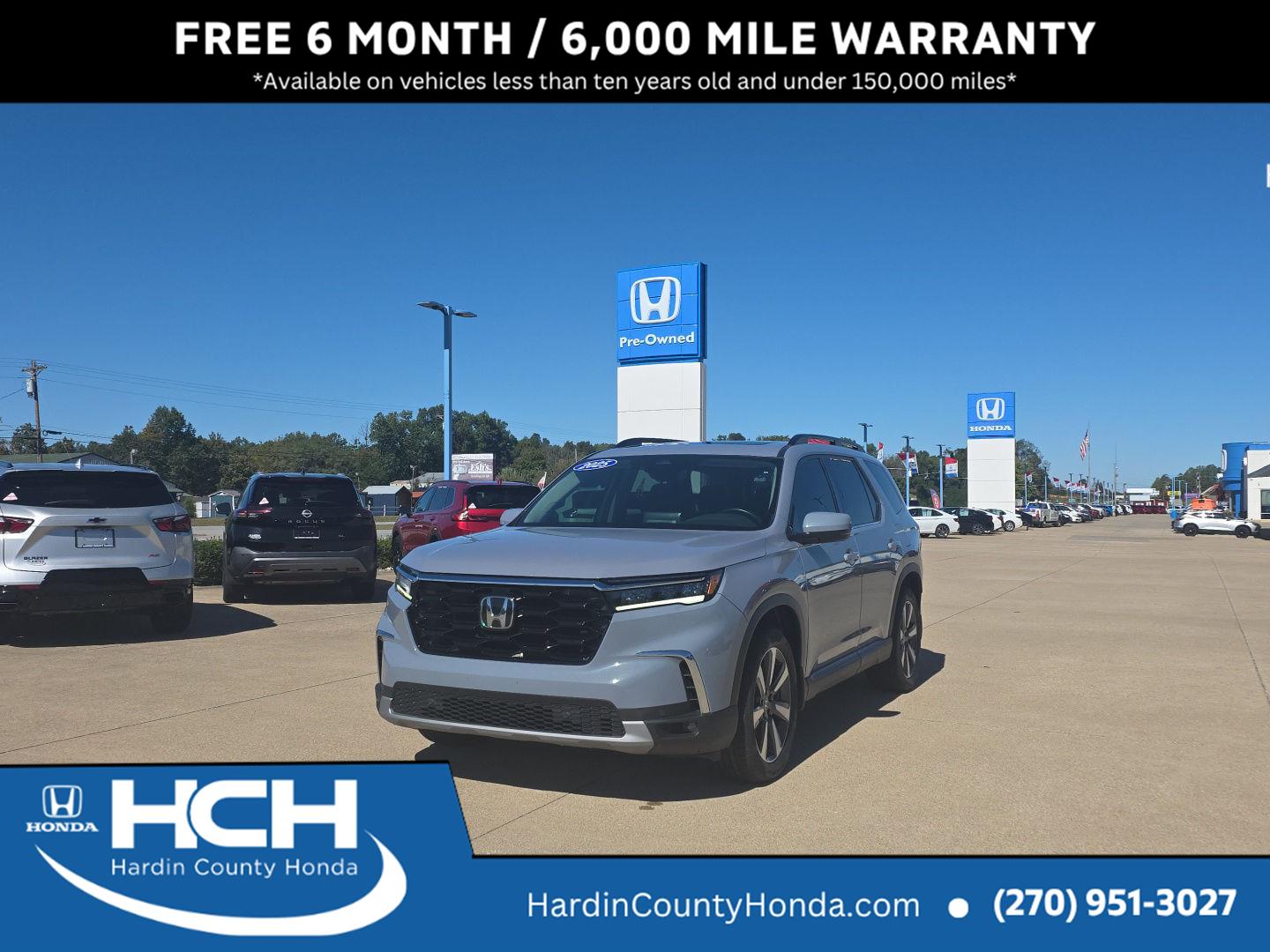 Sonic Gray Pearl 2025 Honda Pilot SUV / Crossover All-Wheel Drive Automatic