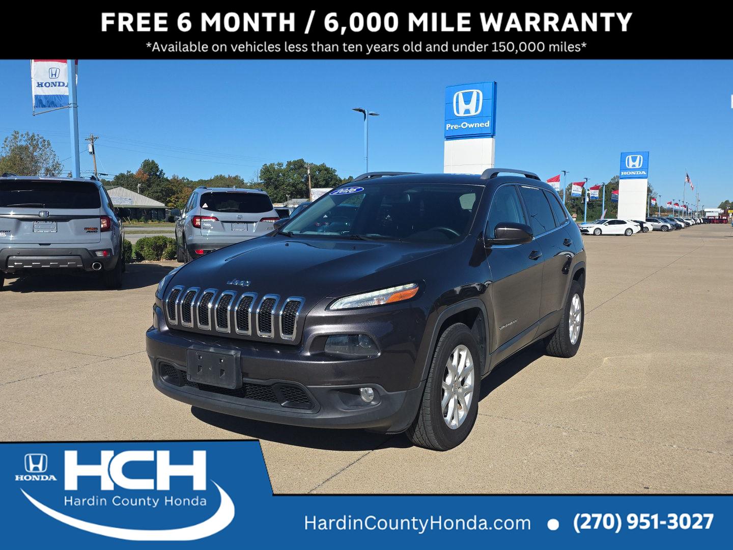 Gray (Granite Crystal Metallic Clearcoat) 2016 Jeep Cherokee SUV / Crossover Four-Wheel Drive 9-Speed Automatic