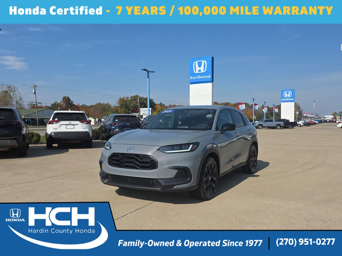 Urban Gray Pearl 2024 Honda HR-V SUV / Crossover All-Wheel Drive Continuously Variable Transmission