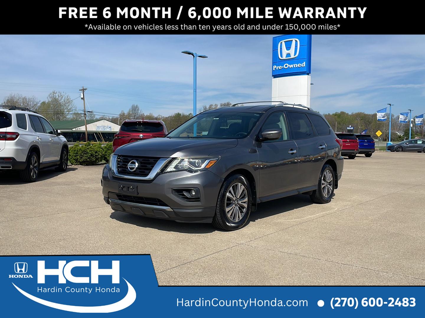 Gray (Gun Metallic) 2017 Nissan Pathfinder SV SUV / Crossover Front-Wheel Drive Continuously Variable Transmission