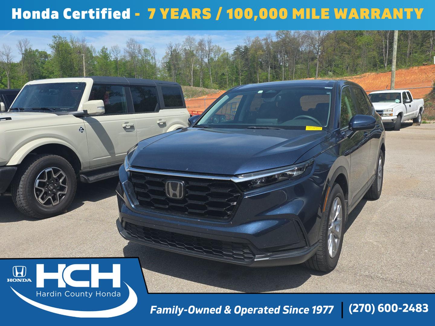 Canyon River Blue Metallic 2024 Honda CR-V EX AWD SUV / Crossover All-Wheel Drive Continuously Variable Transmission