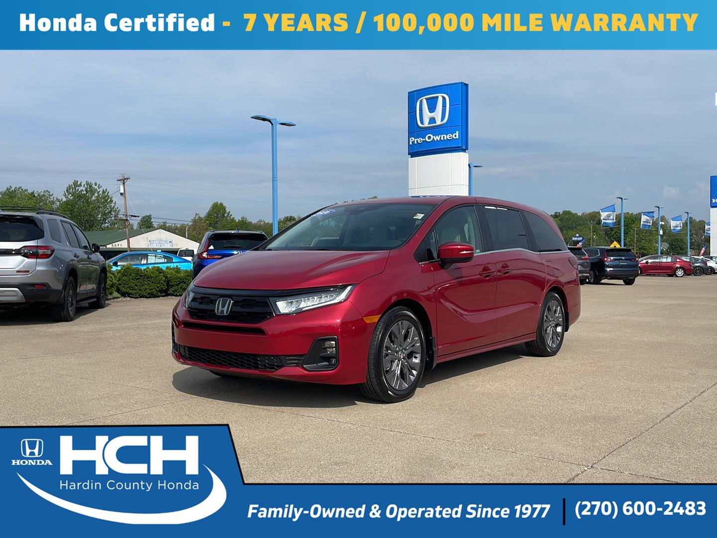 Radiant Red Metallic II 2026 Honda Odyssey Touring FWD Minivan Front-Wheel Drive Automatic