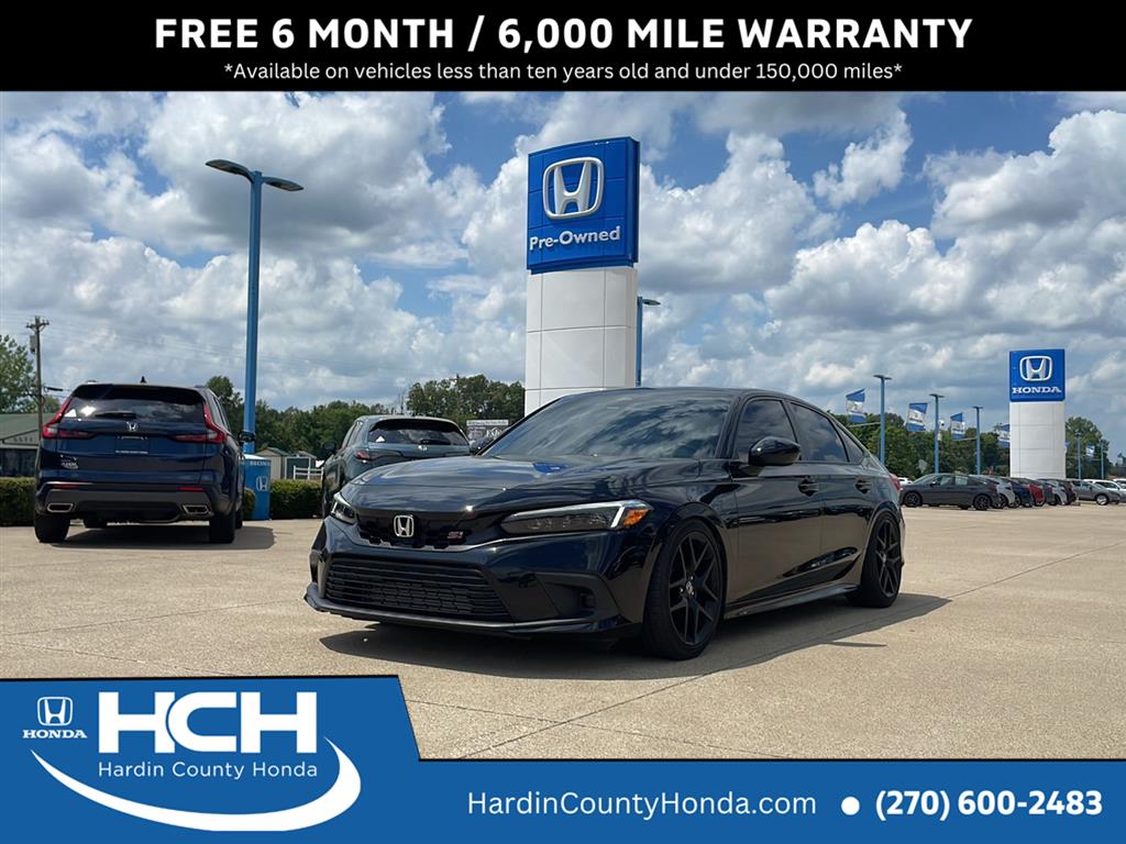Crystal Black Pearl 2024 Honda Civic Si FWD Sedan Front-Wheel Drive Manual