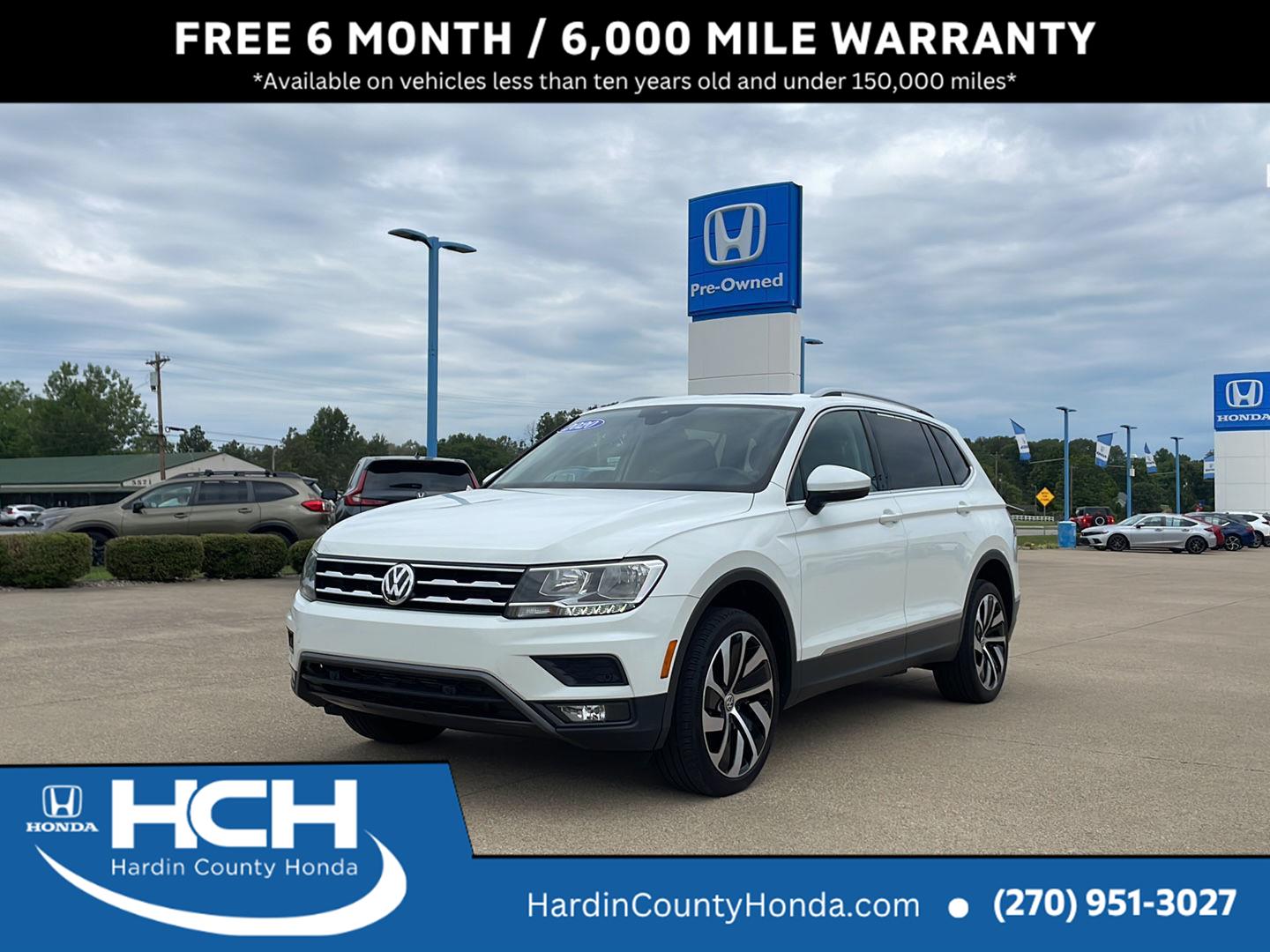 Pure White 2020 Volkswagen Tiguan SEL 4Motion SUV / Crossover All-Wheel Drive Automatic