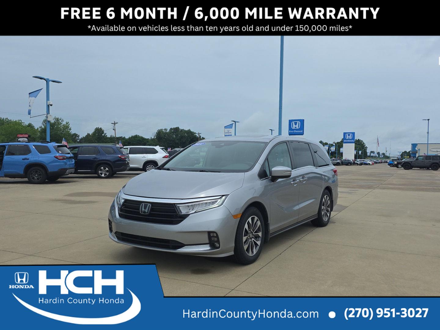 Lunar Silver Metallic 2022 Honda Odyssey Minivan Front-Wheel Drive Automatic