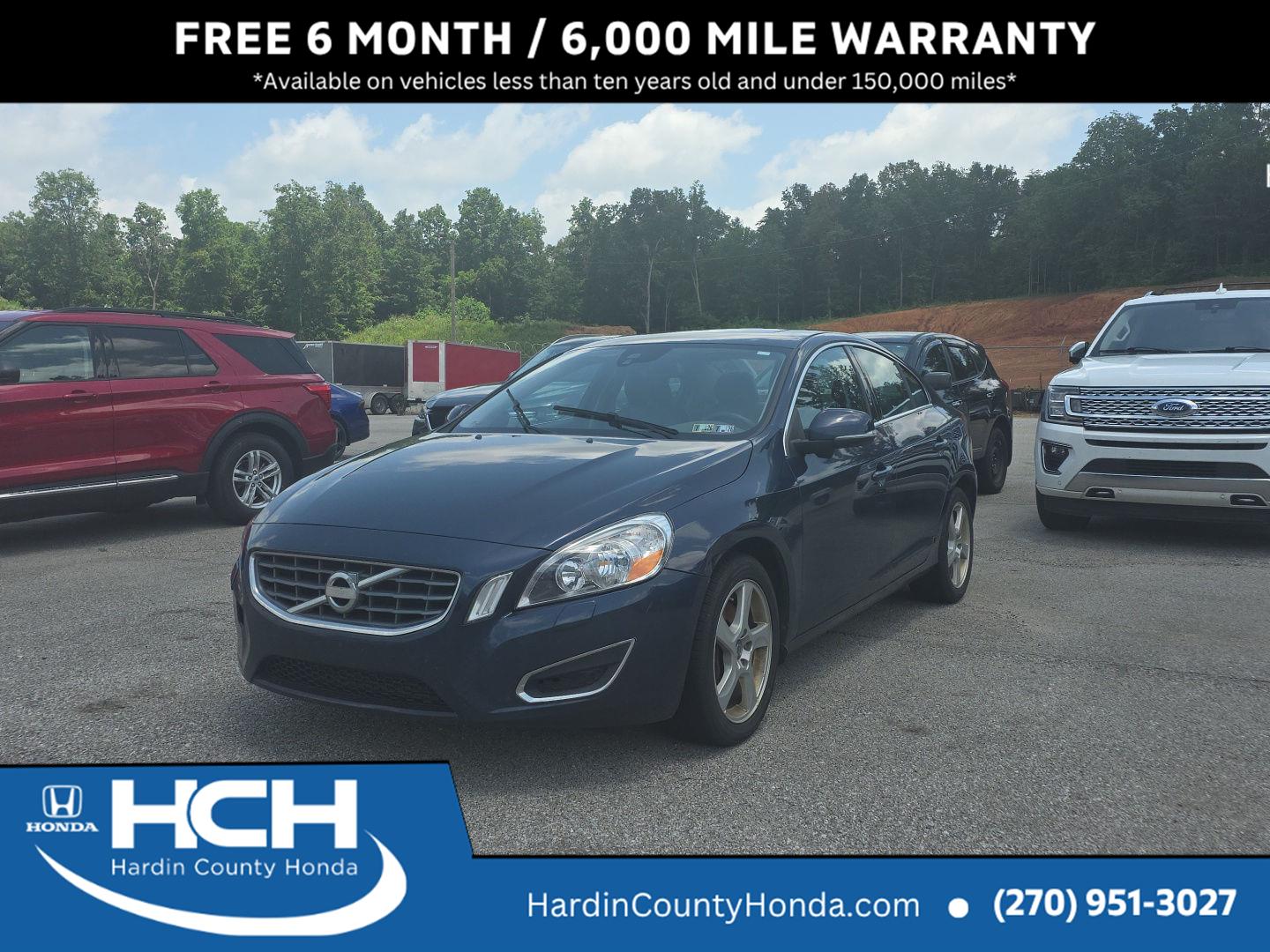 Caspian Blue Metallic 2013 Volvo S60 Sedan Front-Wheel Drive Automatic