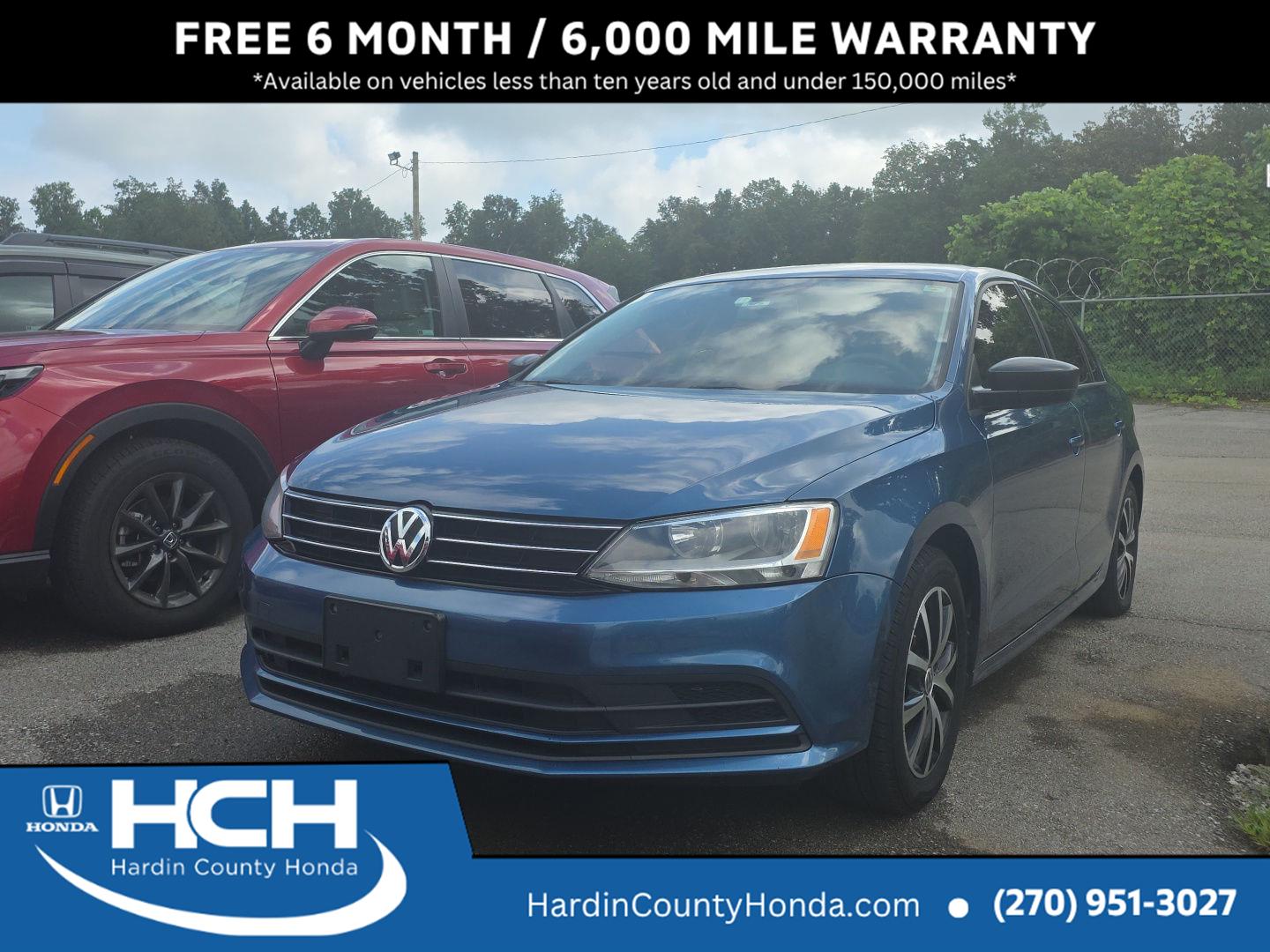 Silk Blue Metallic 2016 Volkswagen Jetta Sedan Front-Wheel Drive Automatic