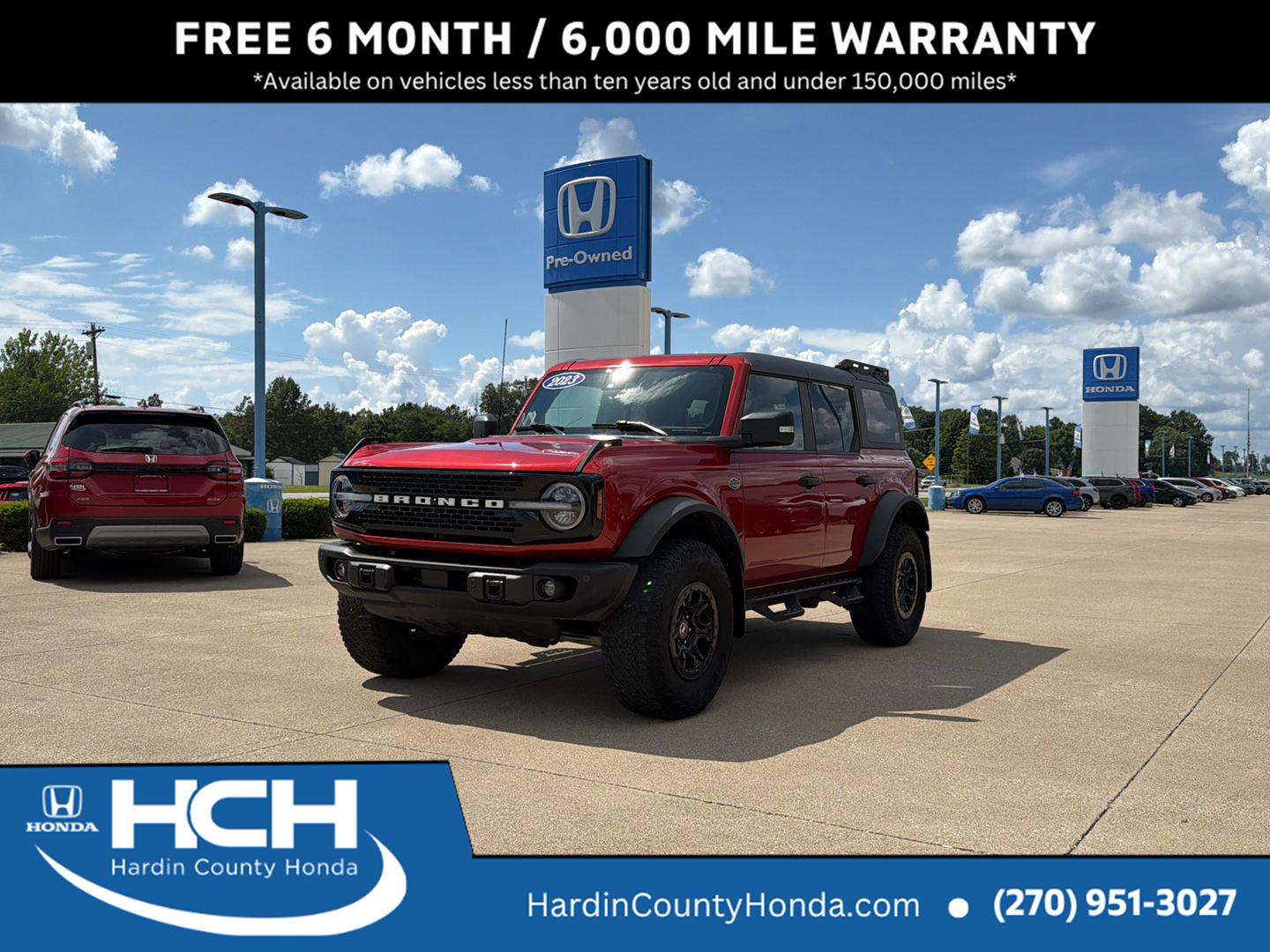 Hot Pepper Red Metallic Tinted Clearcoat 2023 Ford Bronco SUV / Crossover Four-Wheel Drive Automatic