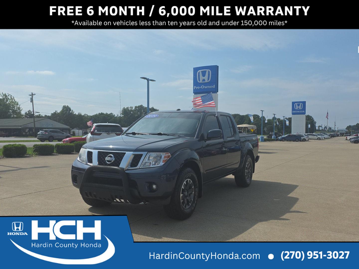 Arctic Blue Metallic 2019 Nissan Frontier Pickup Truck Four-Wheel Drive Automatic