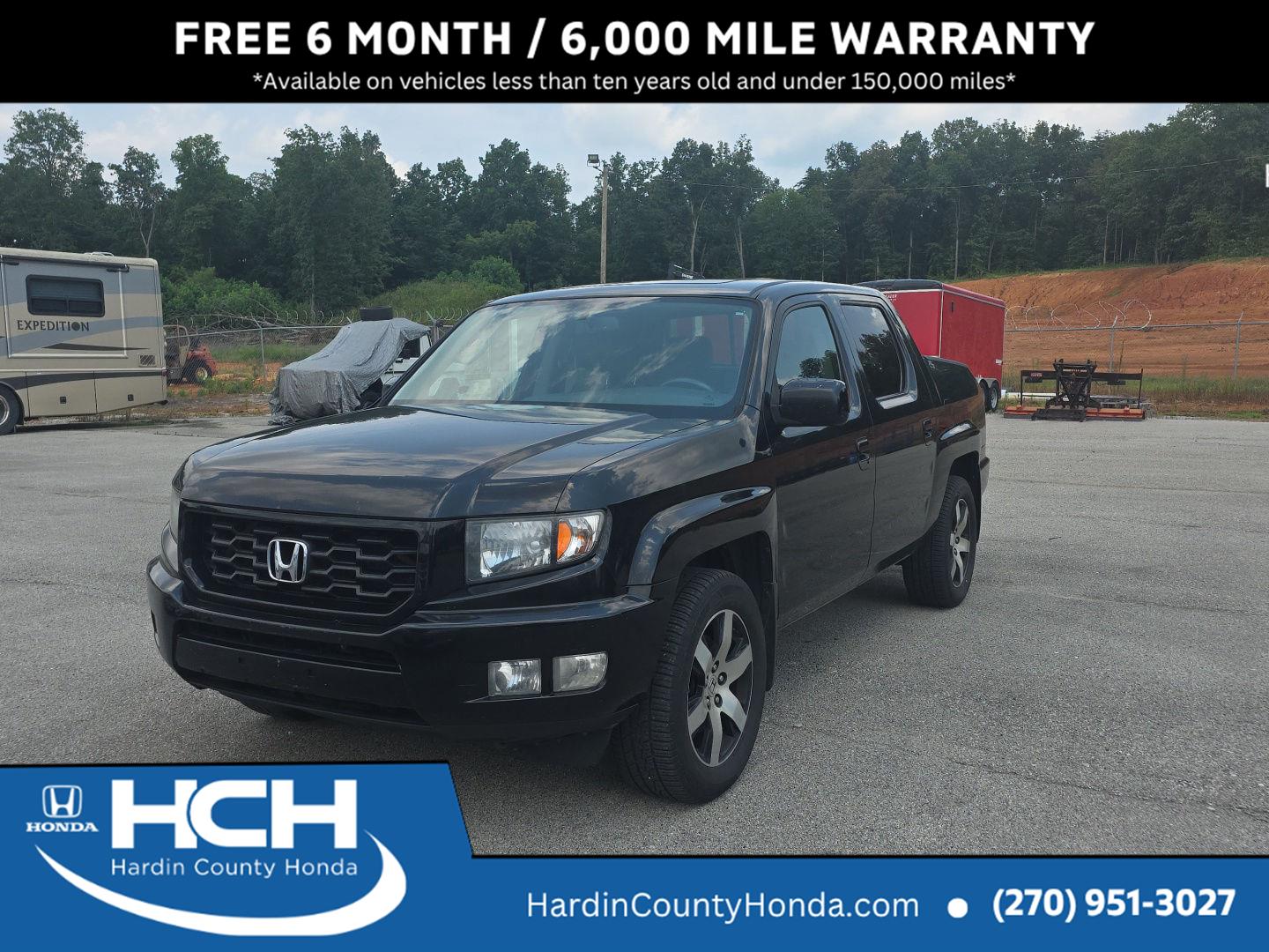 Crystal Black Pearl 2014 Honda Ridgeline Pickup Truck Four-Wheel Drive Automatic