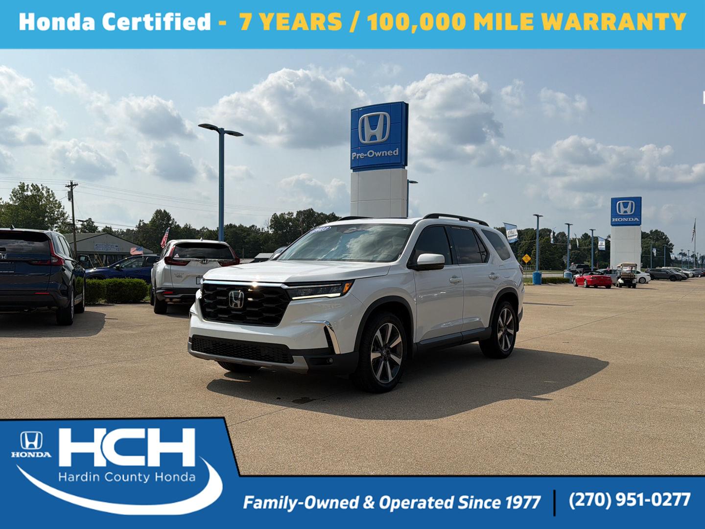 Platinum White Pearl 2023 Honda Pilot SUV / Crossover Front-Wheel Drive Automatic