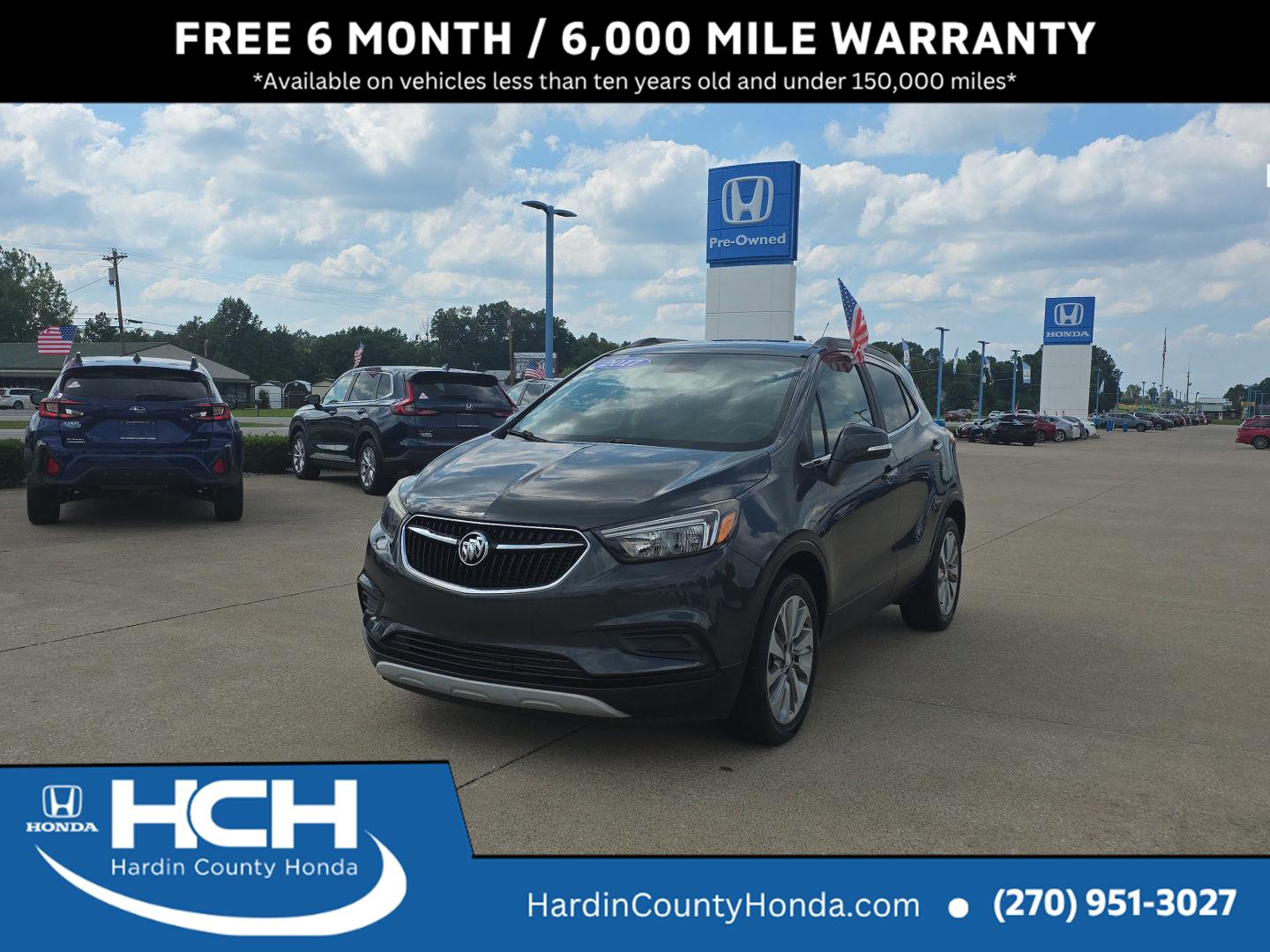 Graphite Gray Metallic 2017 Buick Encore SUV / Crossover Front-Wheel Drive 6-Speed Automatic Overdrive