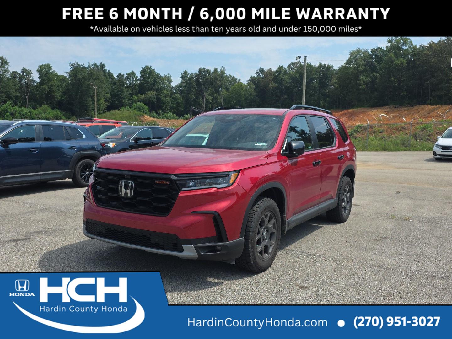 Radiant Red Metallic II 2024 Honda Pilot SUV / Crossover All-Wheel Drive Automatic