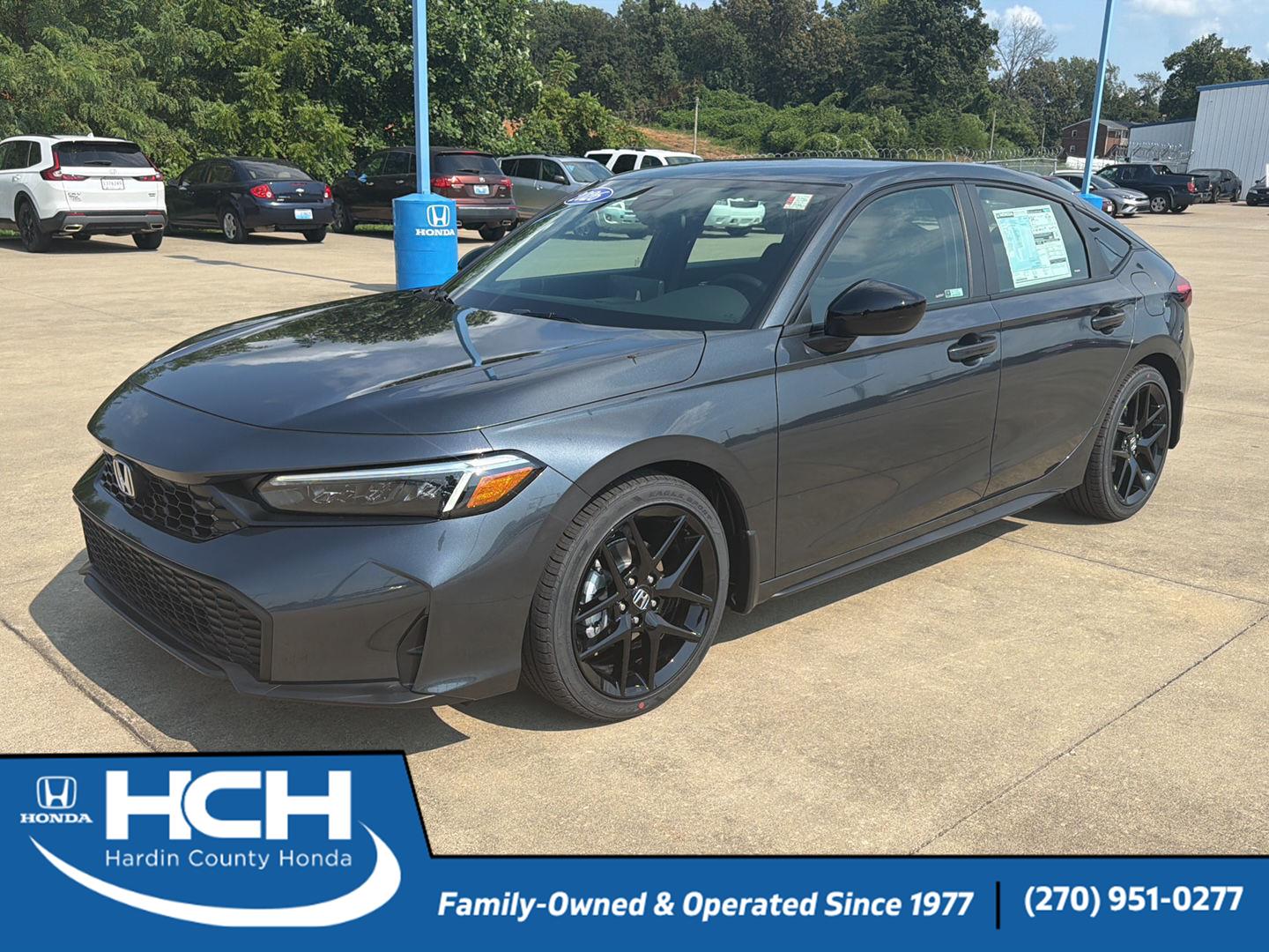 Meteorite Gray Metallic 2026 Honda Civic Hatchback Hatchback Front-Wheel Drive Continuously Variable Transmission