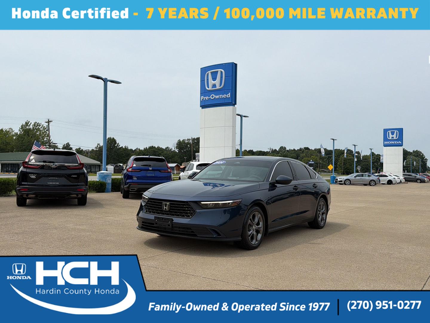 Canyon River Blue Metallic 2024 Honda Accord Sedan Front-Wheel Drive Continuously Variable Transmission