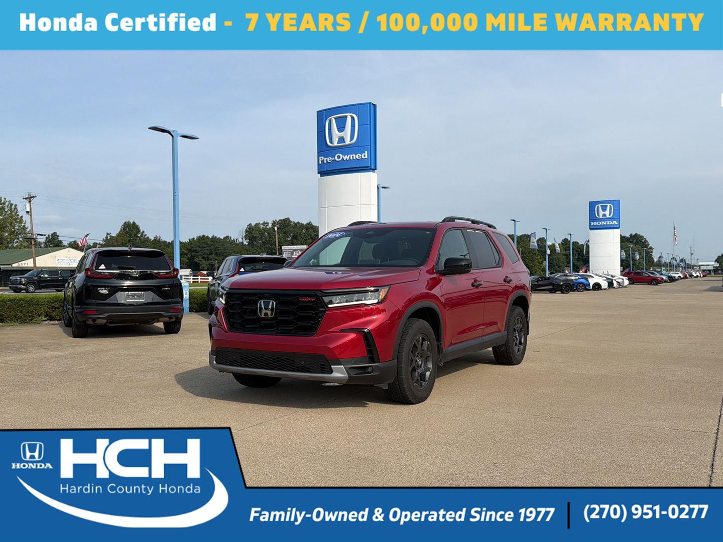 Radiant Red Metallic II 2024 Honda Pilot SUV / Crossover All-Wheel Drive Automatic