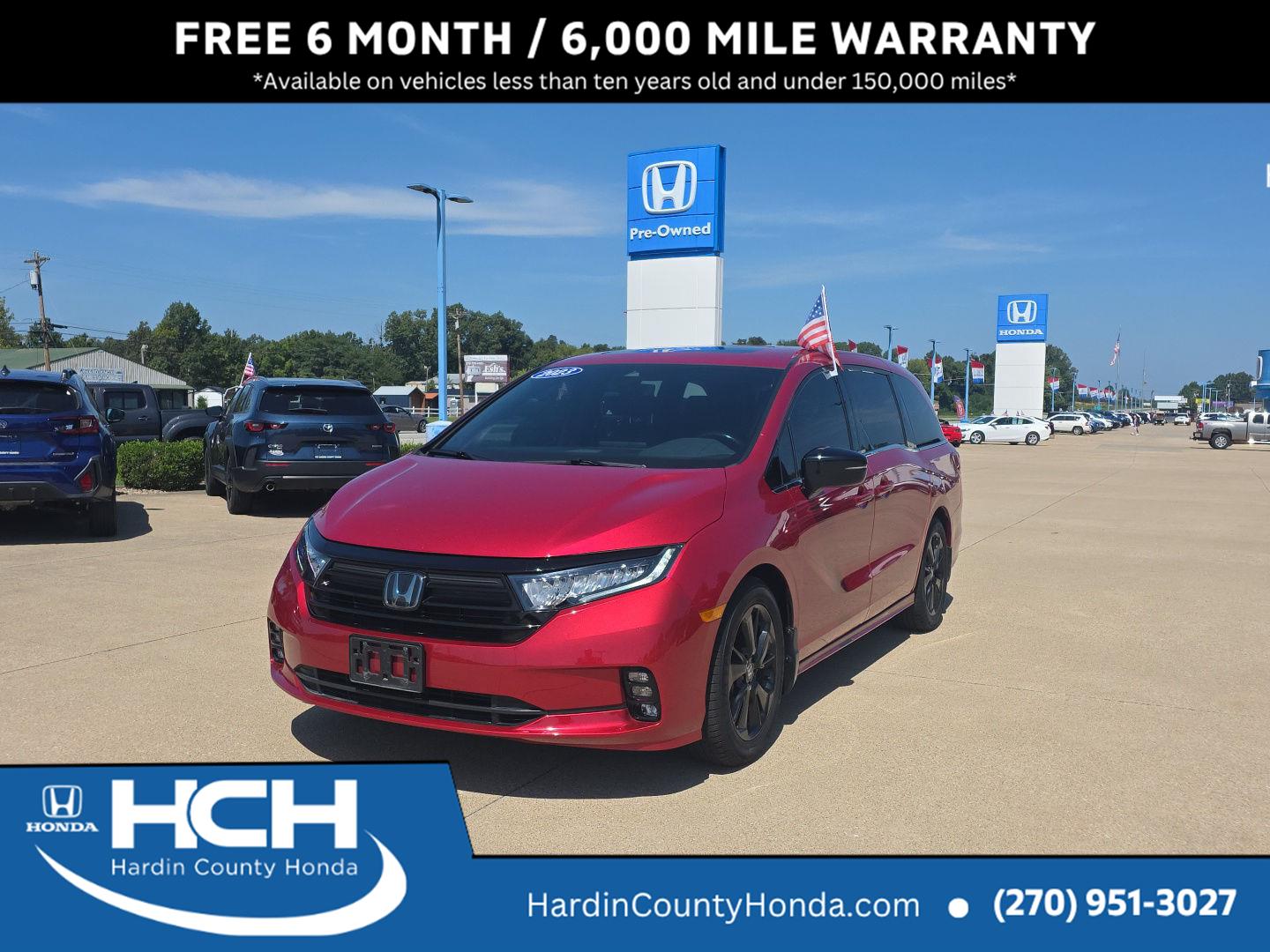 Radiant Red Metallic II 2023 Honda Odyssey Minivan Front-Wheel Drive Automatic