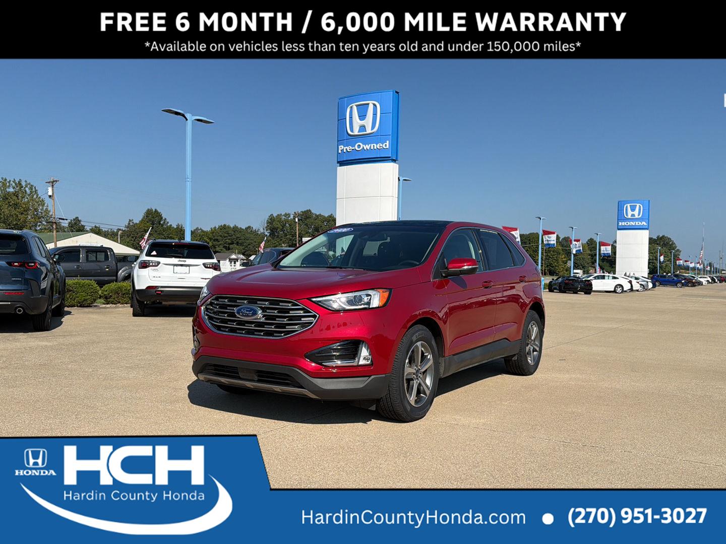Rapid Red Metallic Tinted Clearcoat 2020 Ford Edge SUV / Crossover Front-Wheel Drive 8-Speed Automatic