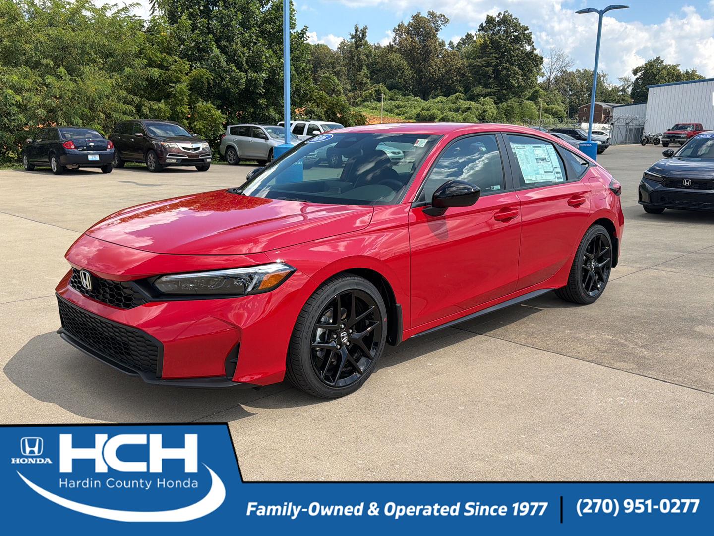 Rallye Red 2026 Honda Civic Hatchback Hatchback Front-Wheel Drive Continuously Variable Transmission