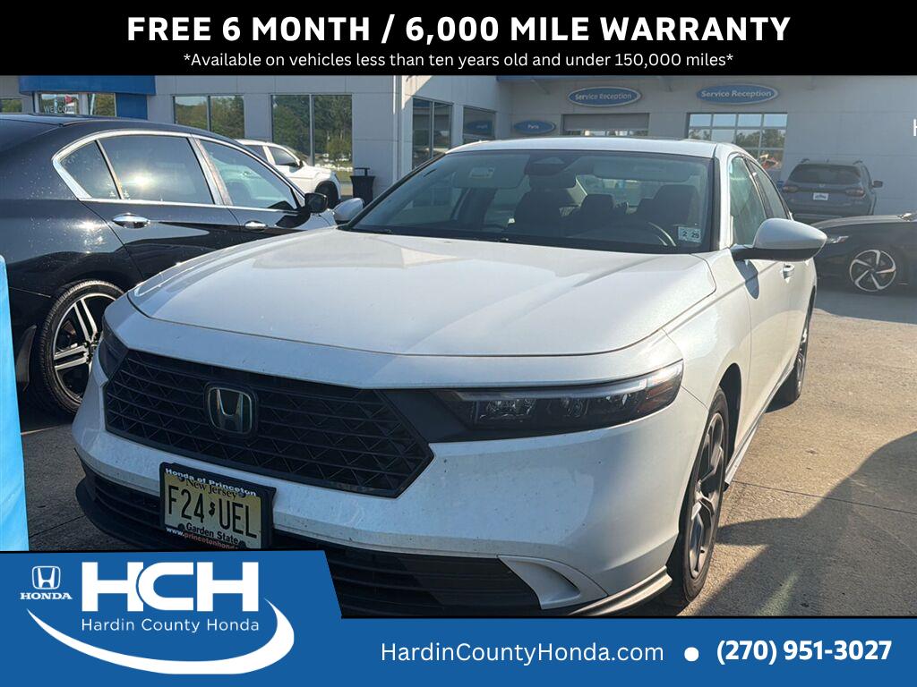 Platinum White Pearl 2024 Honda Accord Sedan Front-Wheel Drive Continuously Variable Transmission