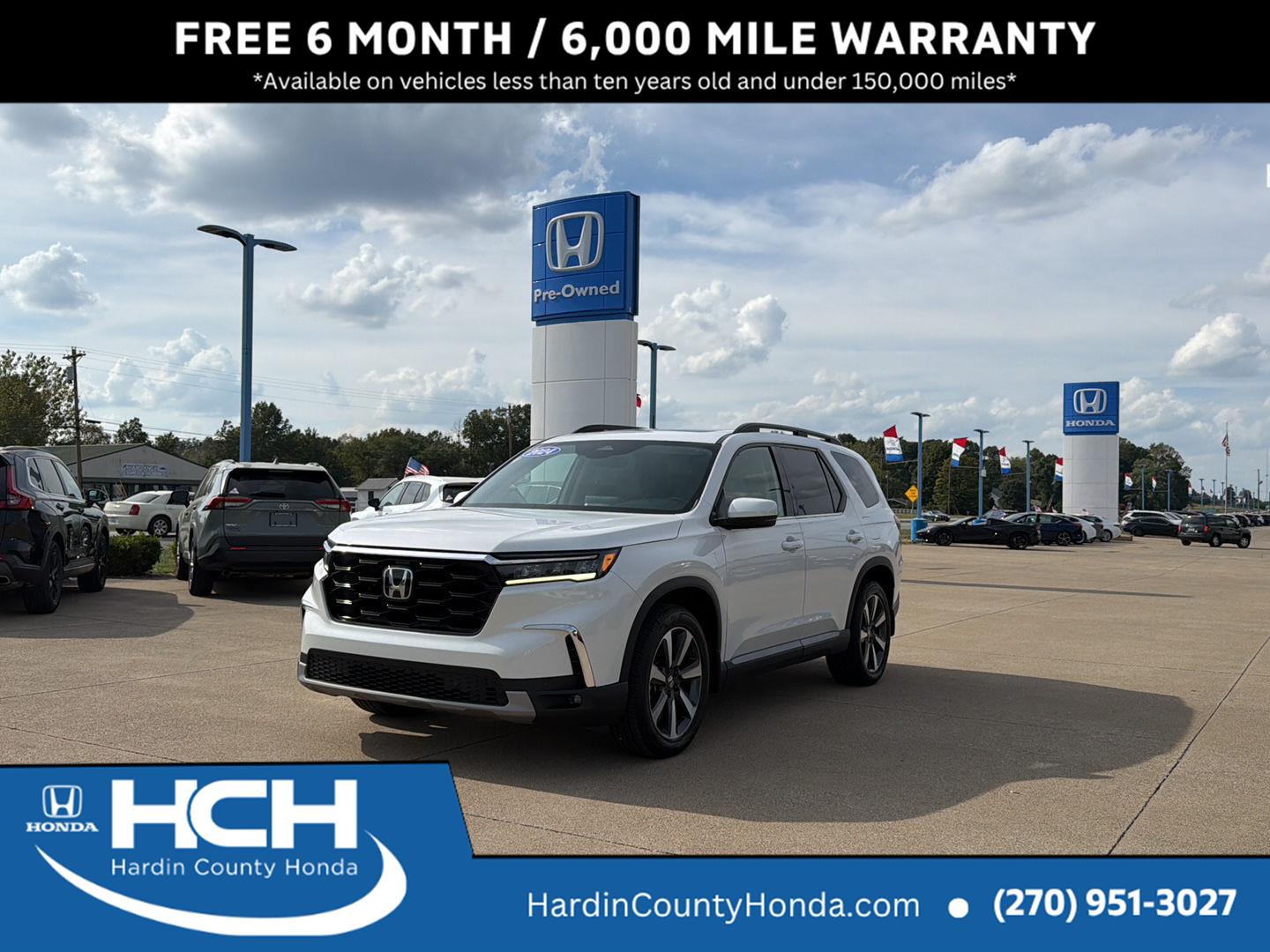 Platinum White Pearl 2024 Honda Pilot SUV / Crossover All-Wheel Drive Automatic