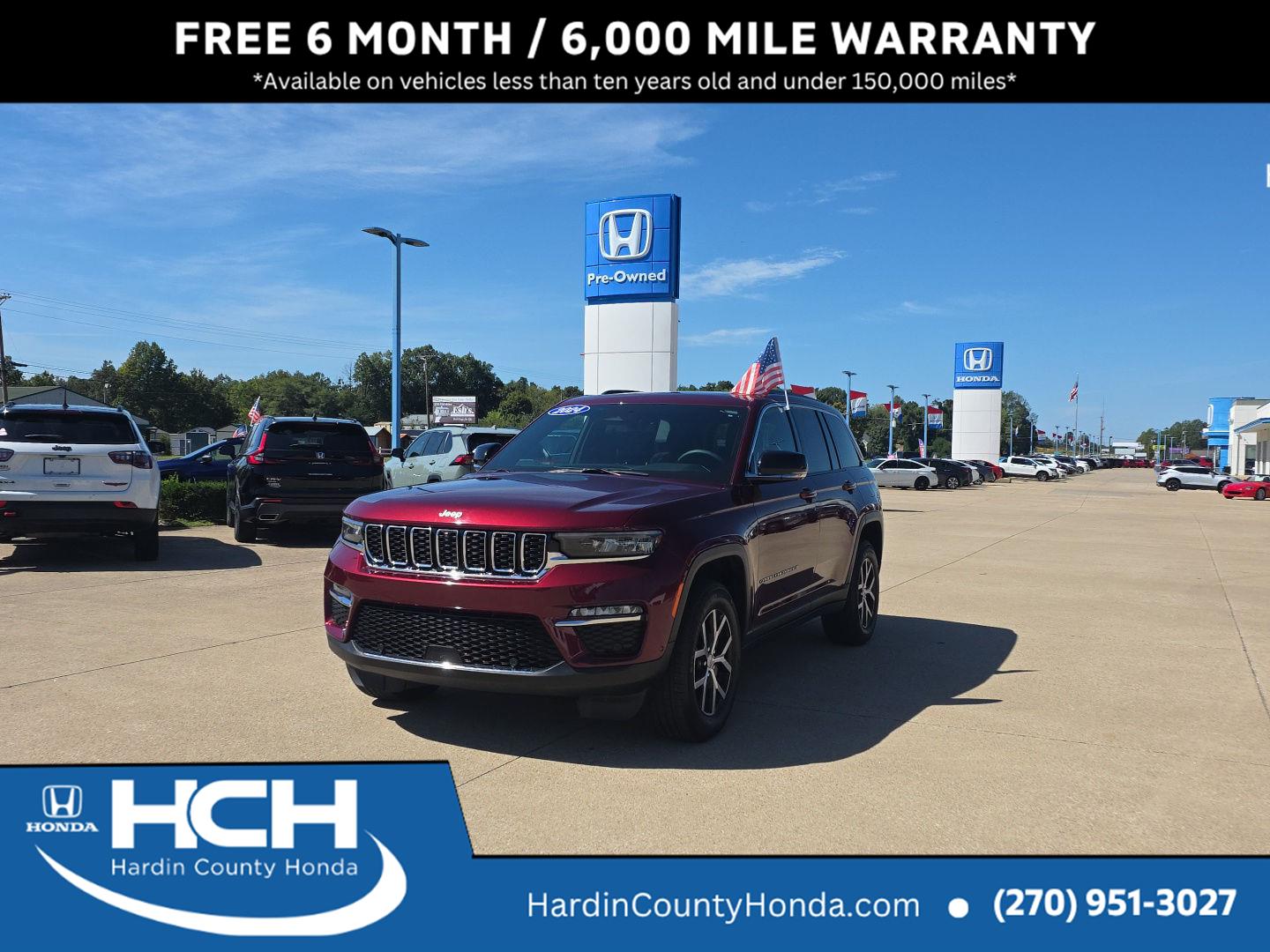 Velvet Red Pearlcoat 2024 Jeep Grand Cherokee SUV / Crossover Four-Wheel Drive 8-Speed Automatic