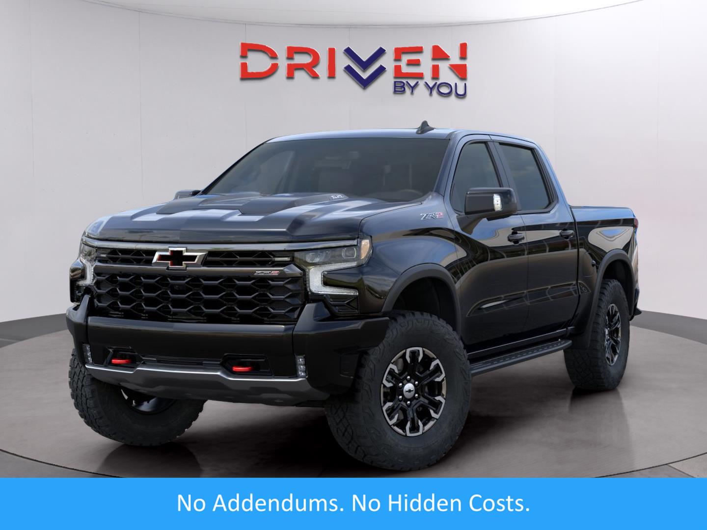 Black 2026 Chevrolet Silverado 1500 ZR2 Crew Cab 4WD Pickup Truck Four-Wheel Drive Automatic