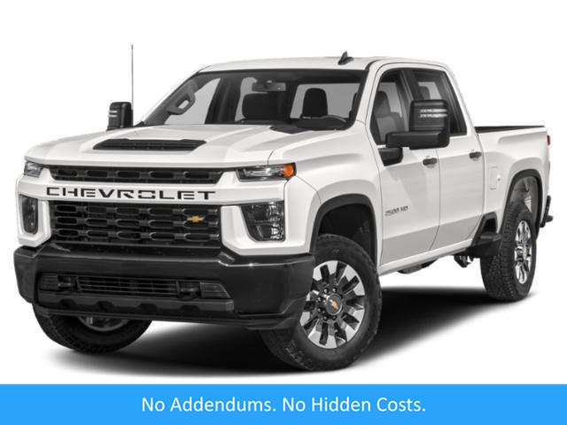 Summit White 2023 Chevrolet Silverado 2500HD Custom Crew Cab 4WD Pickup Truck Four-Wheel Drive Automatic