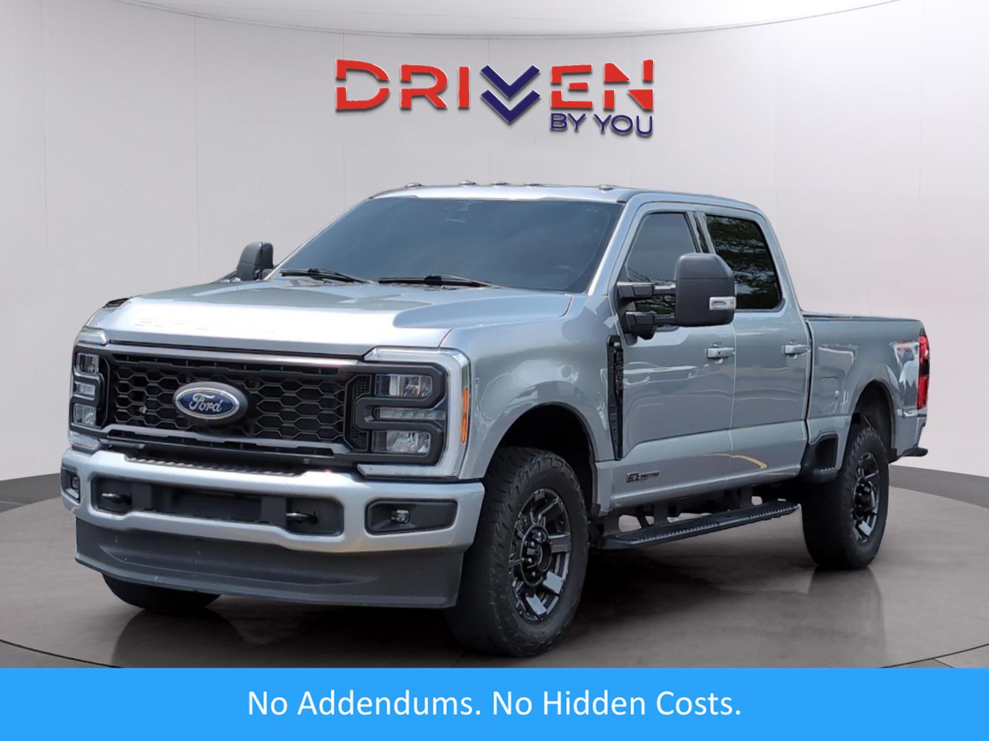 Iconic Silver 2023 Ford F-250 Super Duty XLT Crew Cab 4WD Pickup Truck Four-Wheel Drive Automatic