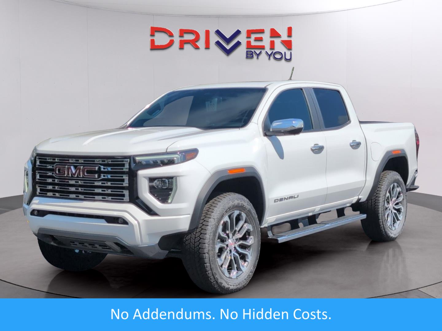 Summit White 2026 GMC Canyon Denali Crew Cab 4WD Pickup Truck Four-Wheel Drive 8-Speed Automatic