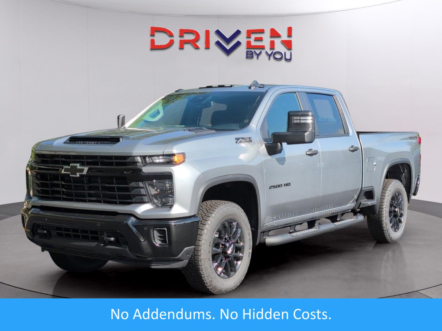 Sterling Gray Metallic 2026 Chevrolet Silverado 2500HD Custom Crew Cab 4WD Pickup Truck Four-Wheel Drive Automatic