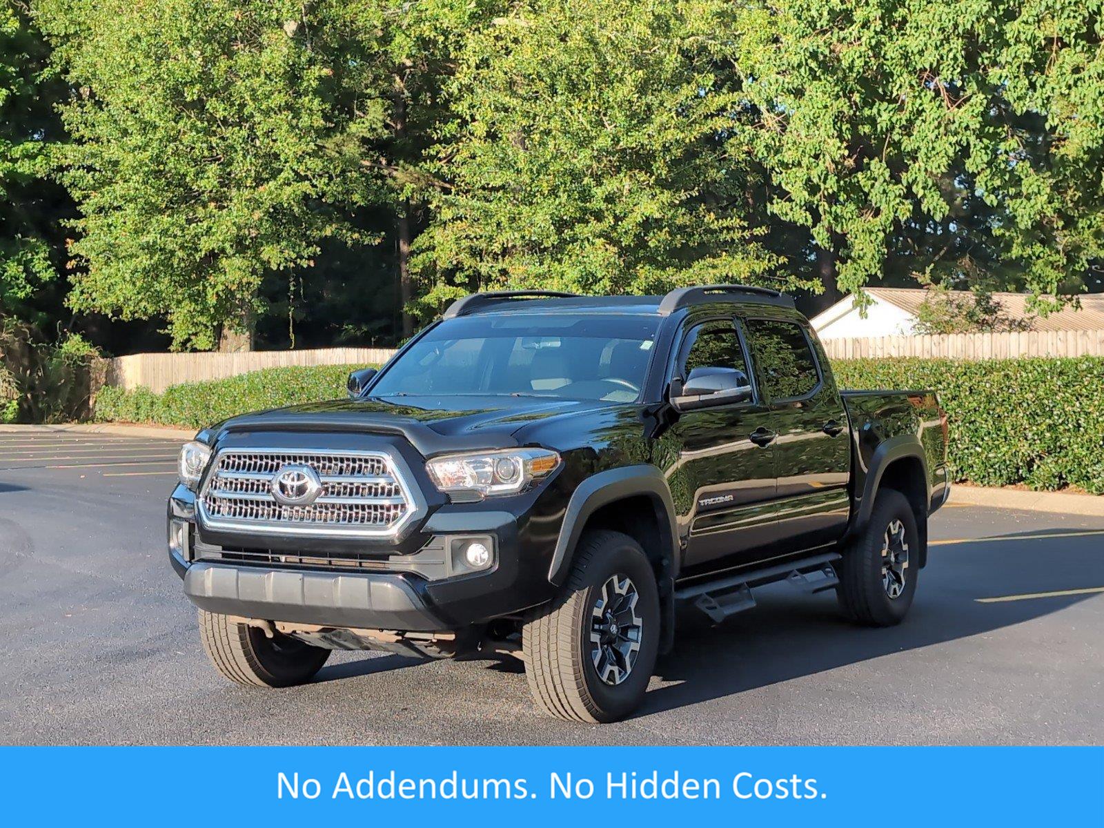Black 2017 Toyota Tacoma TRD Off Road V6 Double Cab 4WD Pickup Truck Four-Wheel Drive 6-Speed Automatic