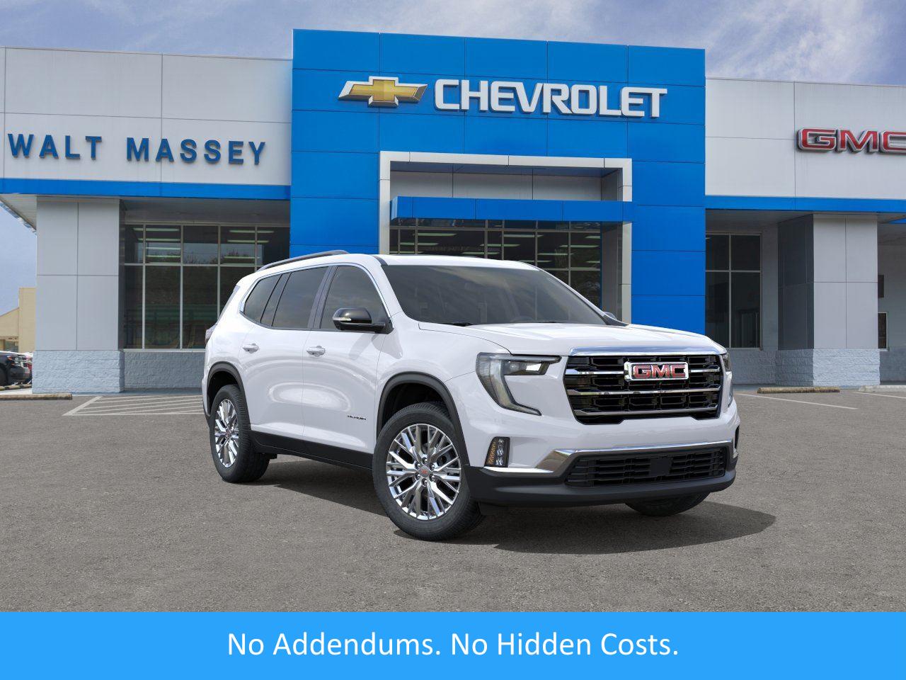 Summit White 2026 GMC Acadia SUV / Crossover Front-Wheel Drive 8-Speed Automatic