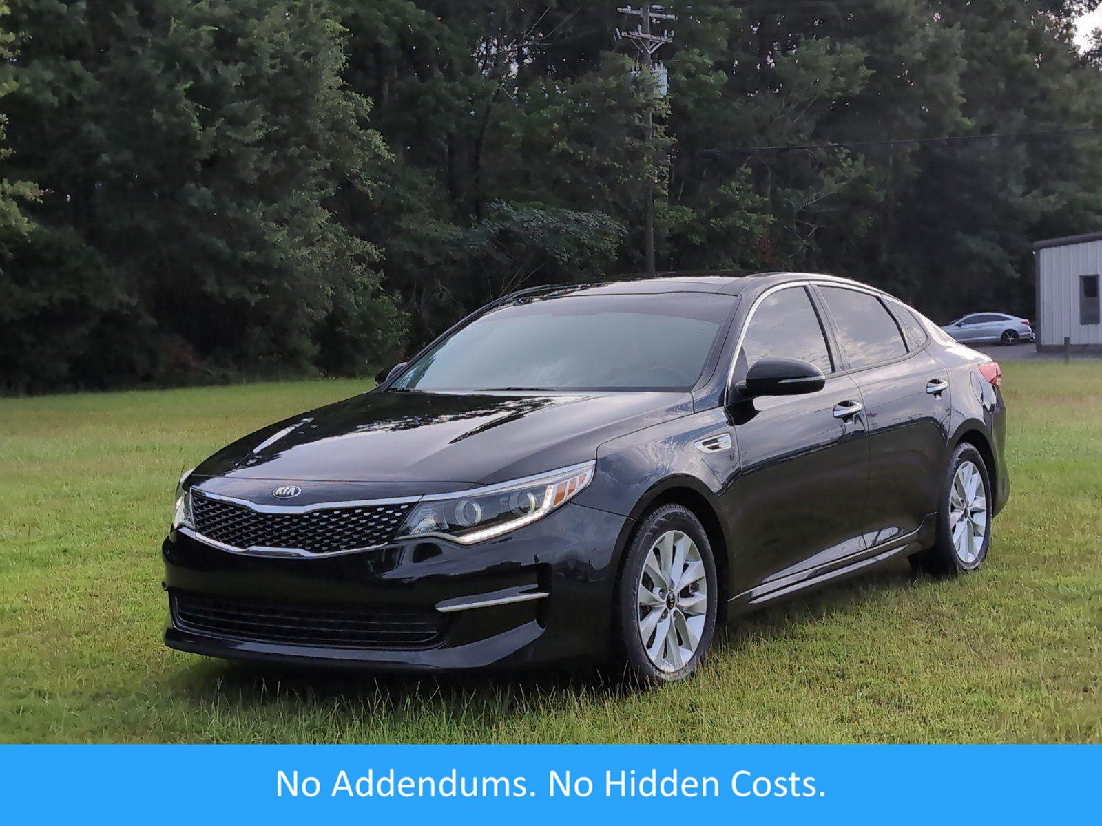 Ebony Black 2016 Kia Optima Sedan Front-Wheel Drive 6-Speed Automatic