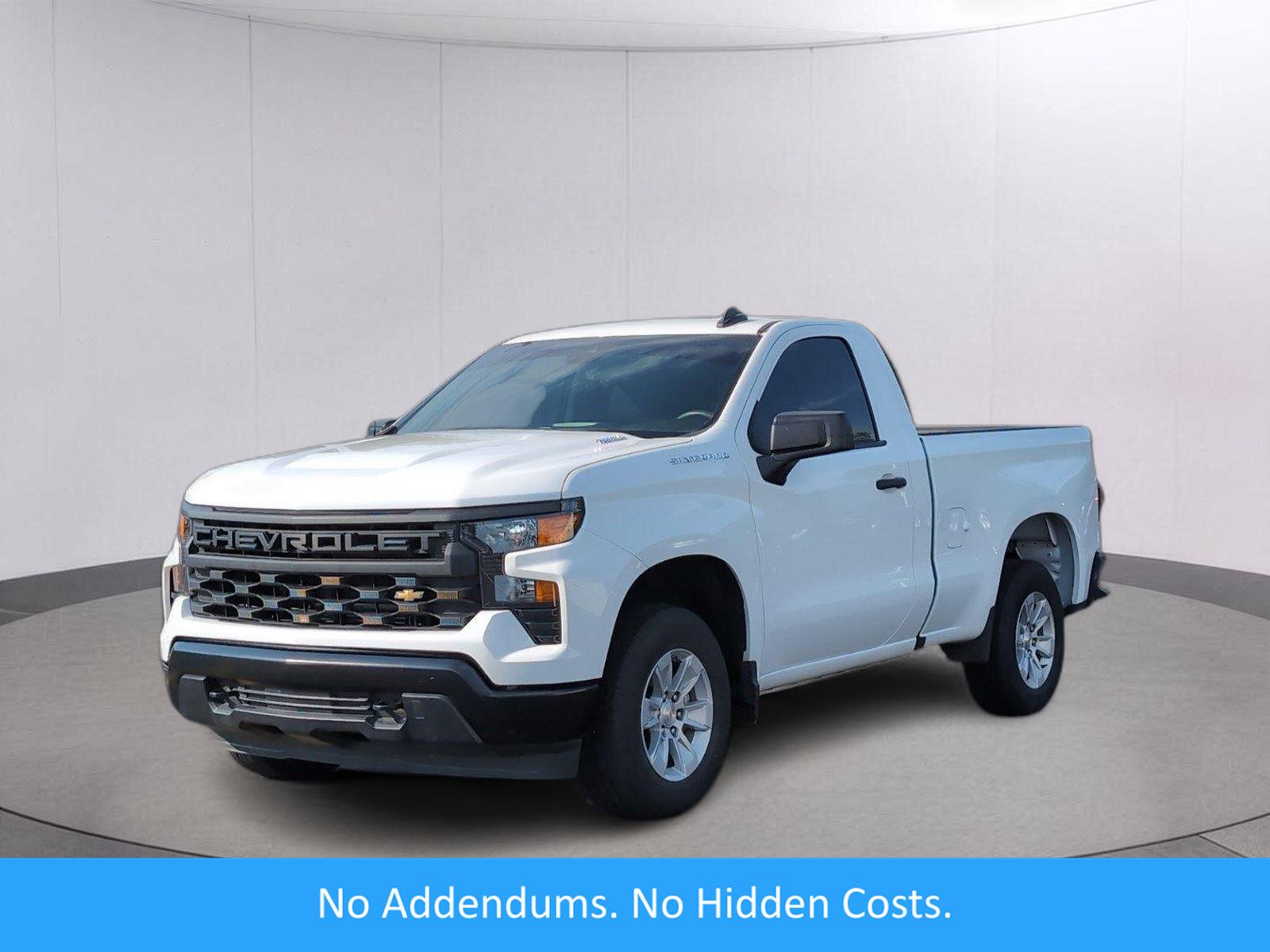 Summit White 2025 Chevrolet Silverado 1500 Pickup Truck 4X2 8-Speed Automatic
