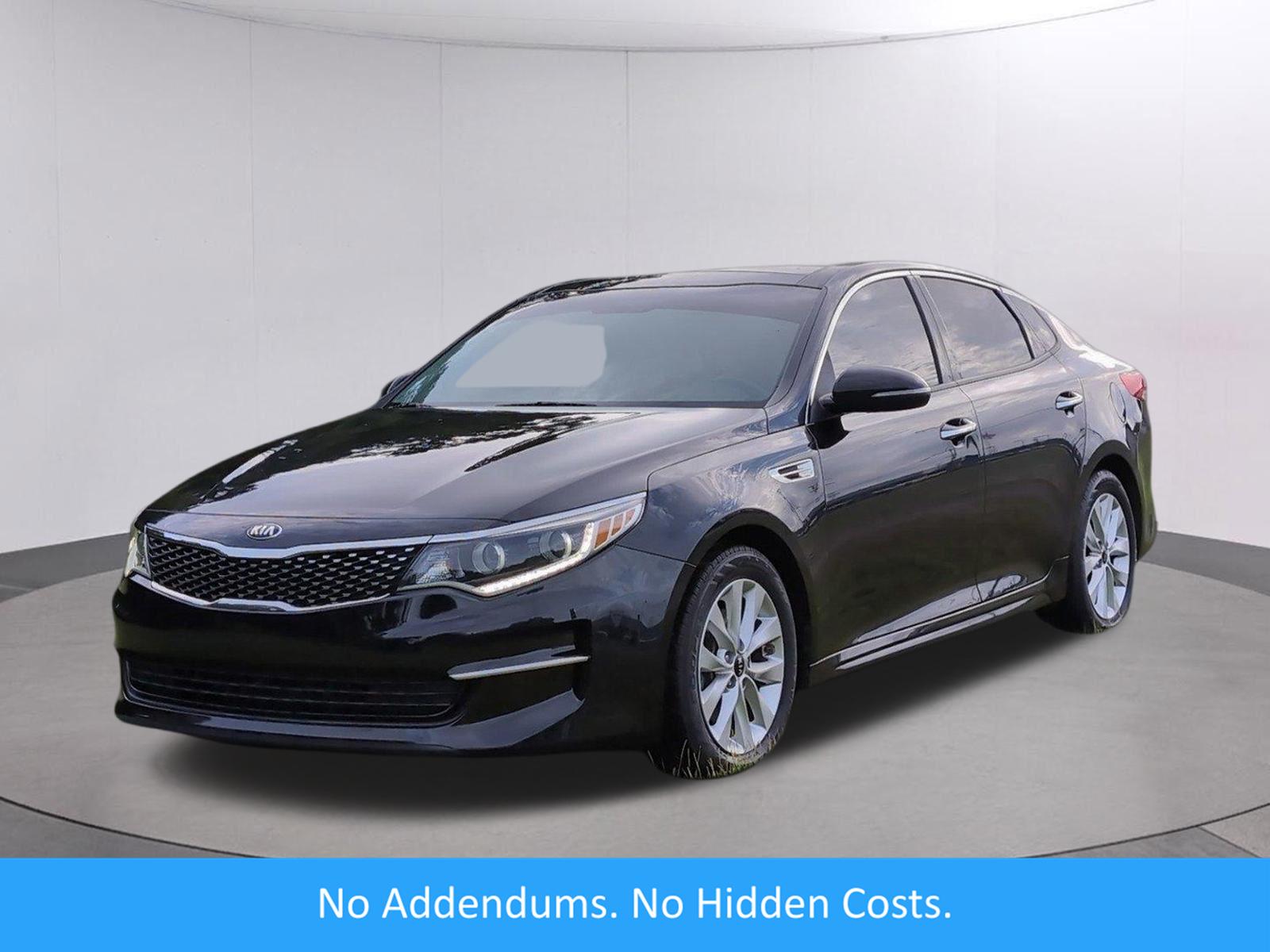 Ebony Black 2016 Kia Optima Sedan Front-Wheel Drive 6-Speed Automatic