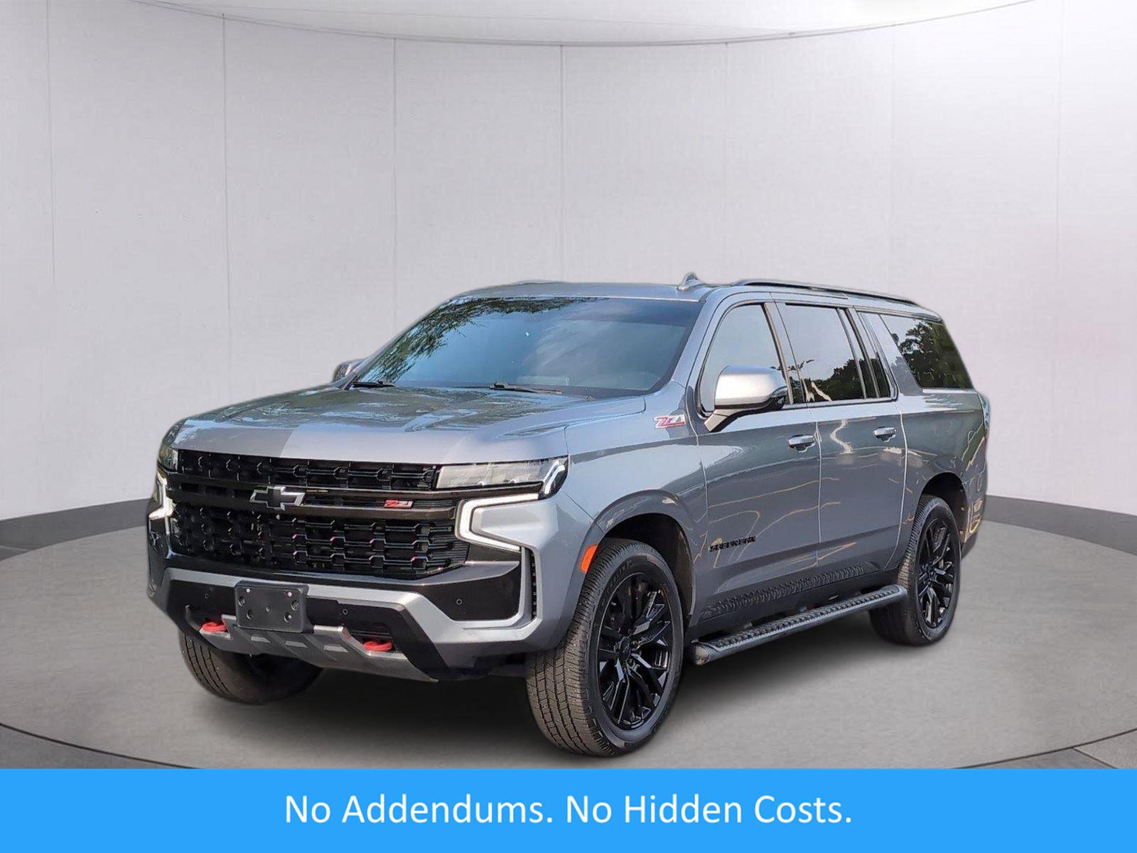 Gray (Satin Steel Metallic) 2021 Chevrolet Suburban SUV / Crossover Four-Wheel Drive Automatic