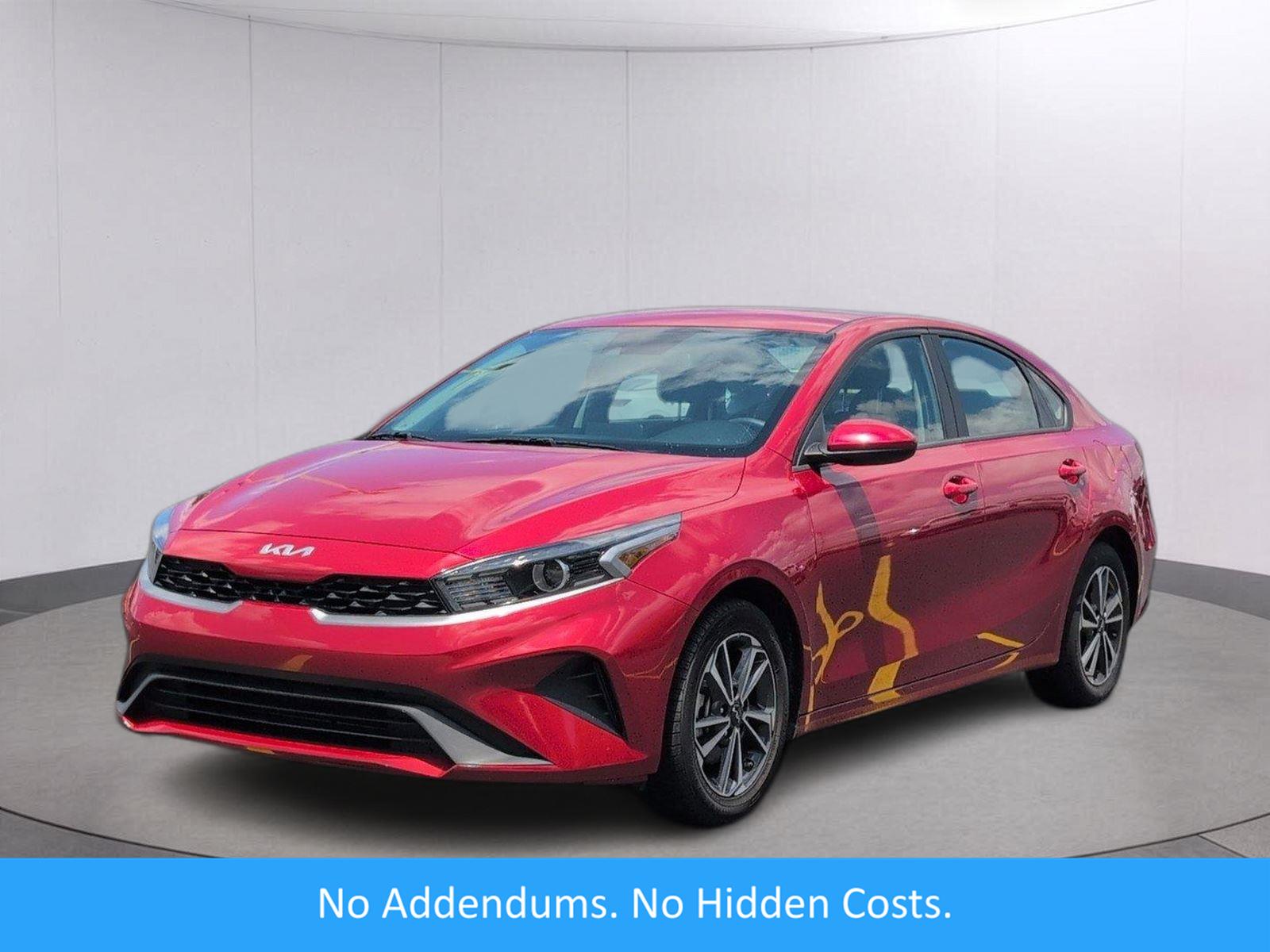 Currant Red 2024 Kia Forte Sedan Front-Wheel Drive Continuously Variable Transmission