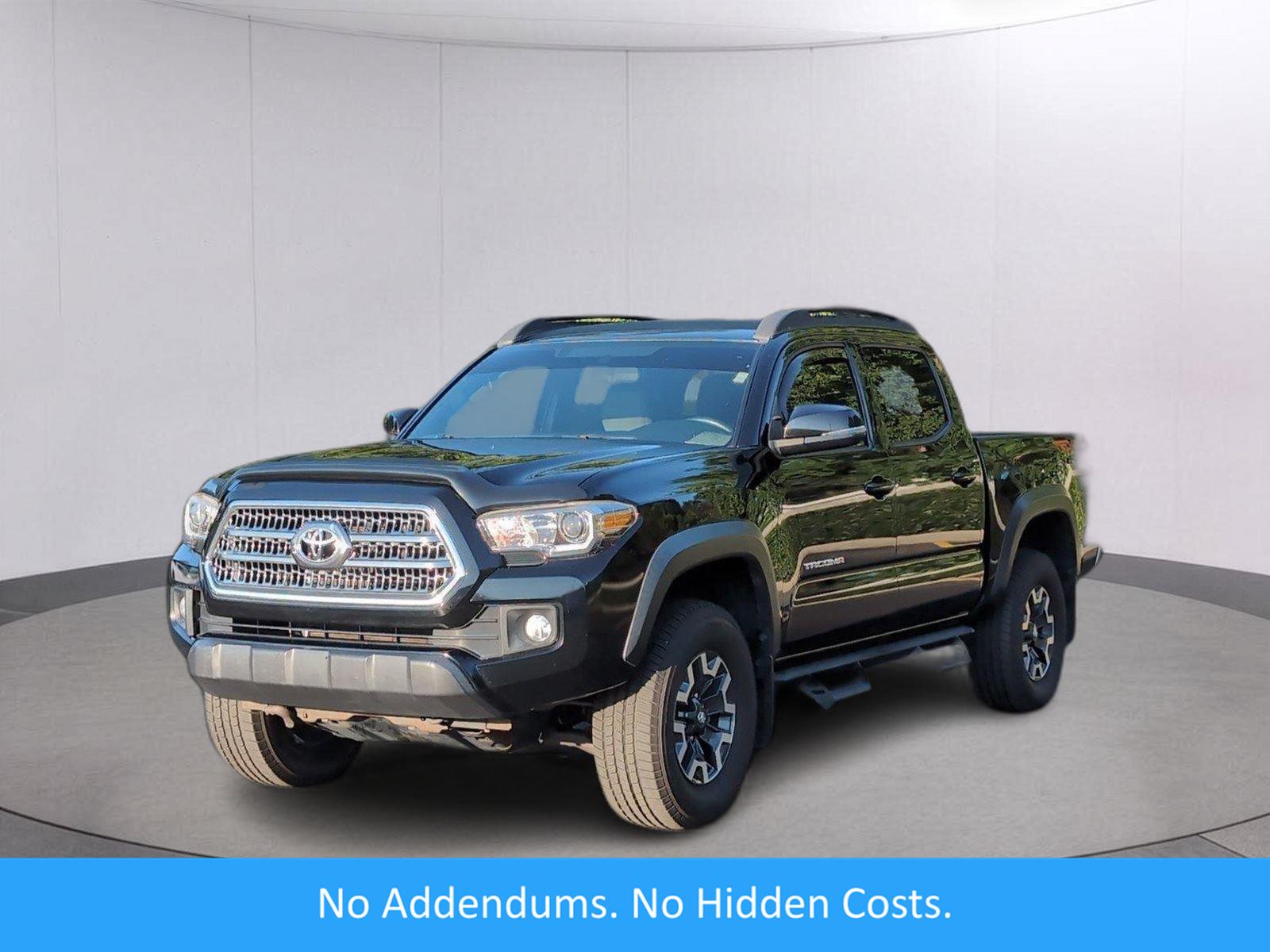 Black 2017 Toyota Tacoma Pickup Truck Four-Wheel Drive 6-Speed Automatic