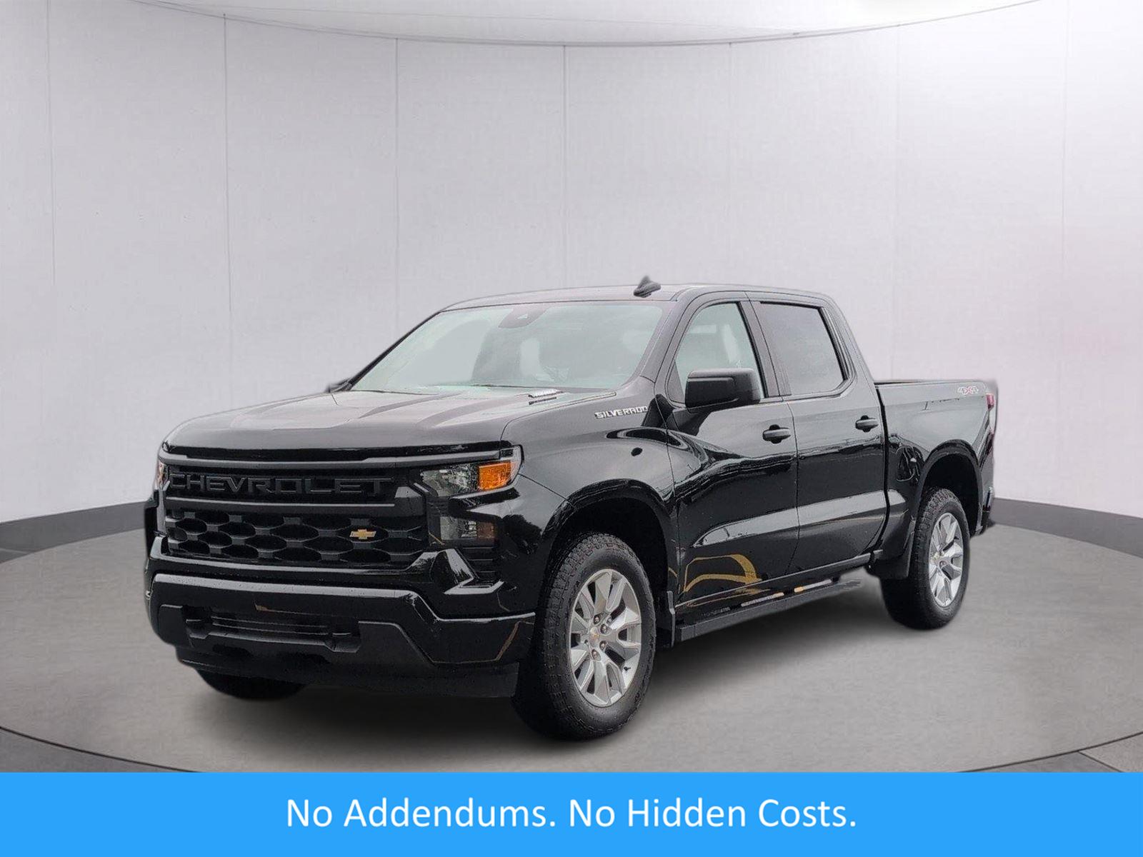 Black 2025 Chevrolet Silverado 1500 Pickup Truck Four-Wheel Drive 8-Speed Automatic