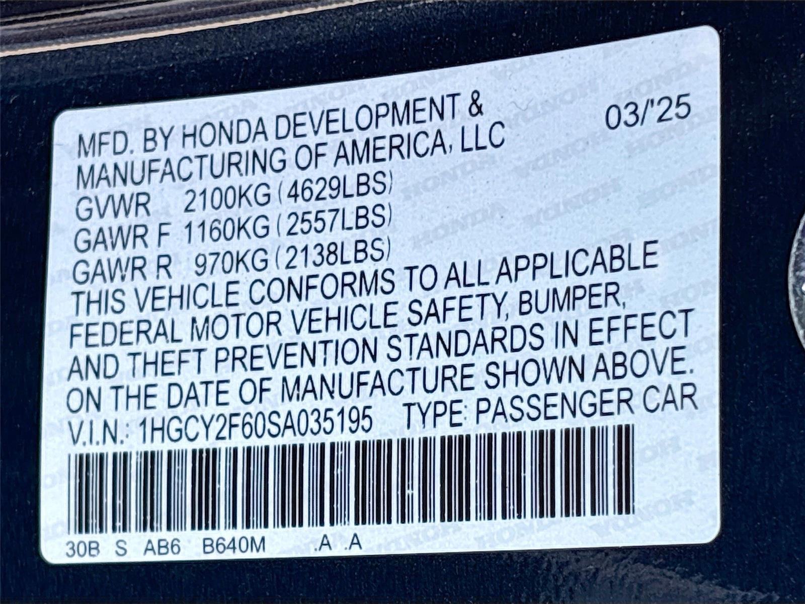 2025 Honda Accord Hybrid EX-L