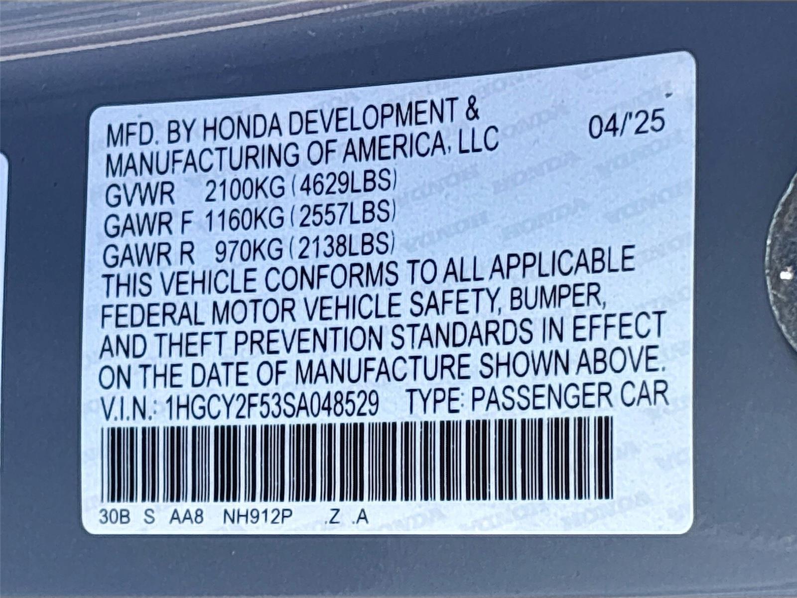 2025 Honda Accord Hybrid Sport