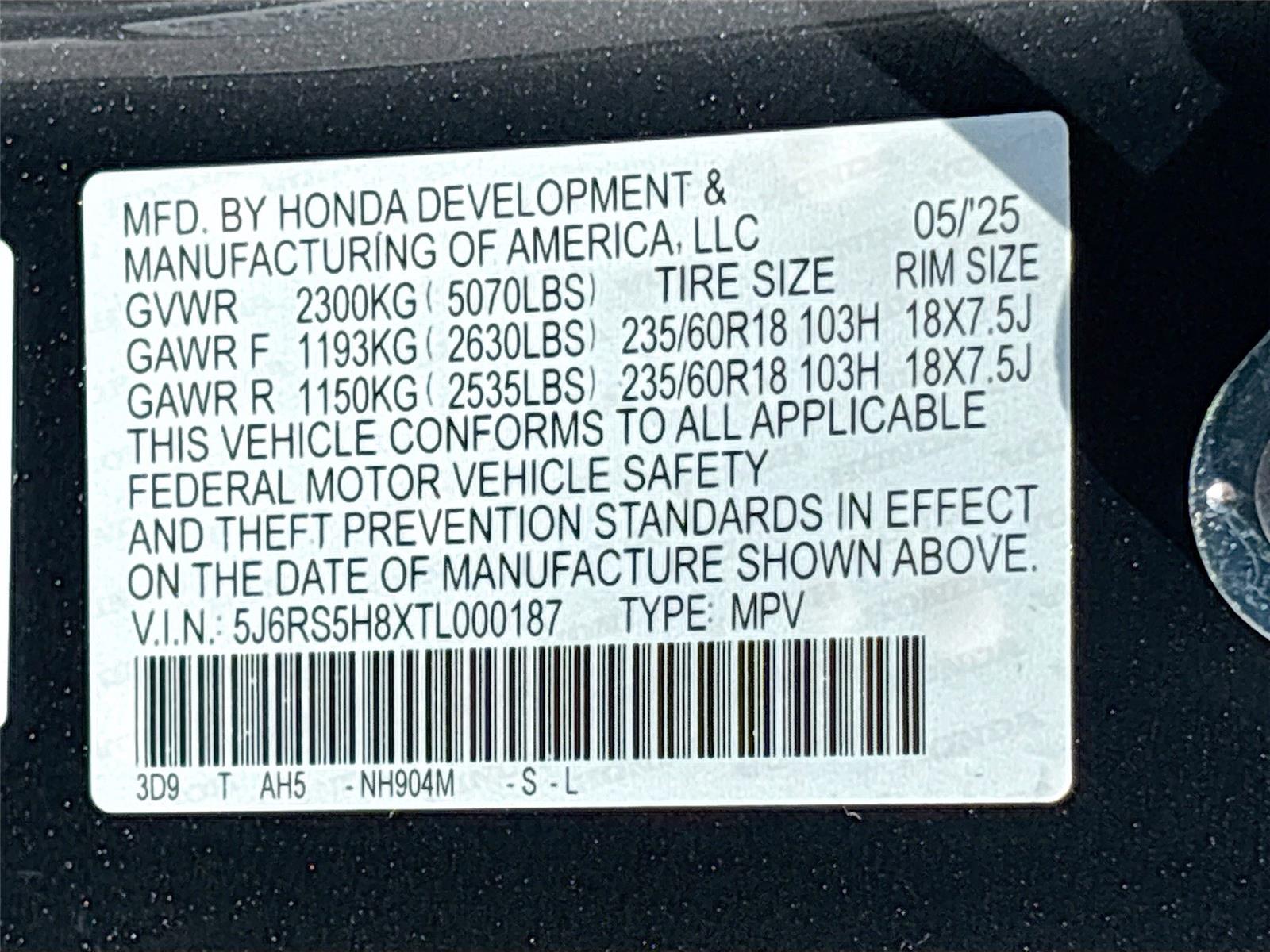 2026 Honda CR-V Hybrid Sport-L