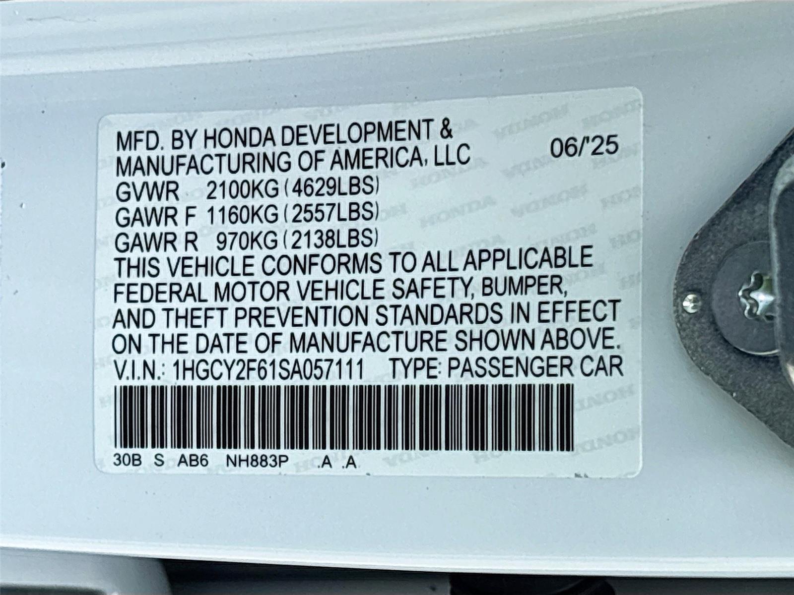 2025 Honda Accord Hybrid EX-L